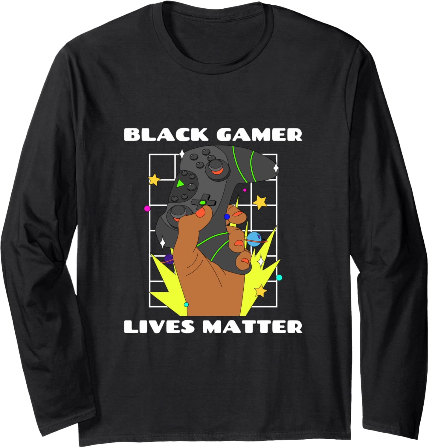 Black Gamer Lives Matters for Social Justice Long Sleeve