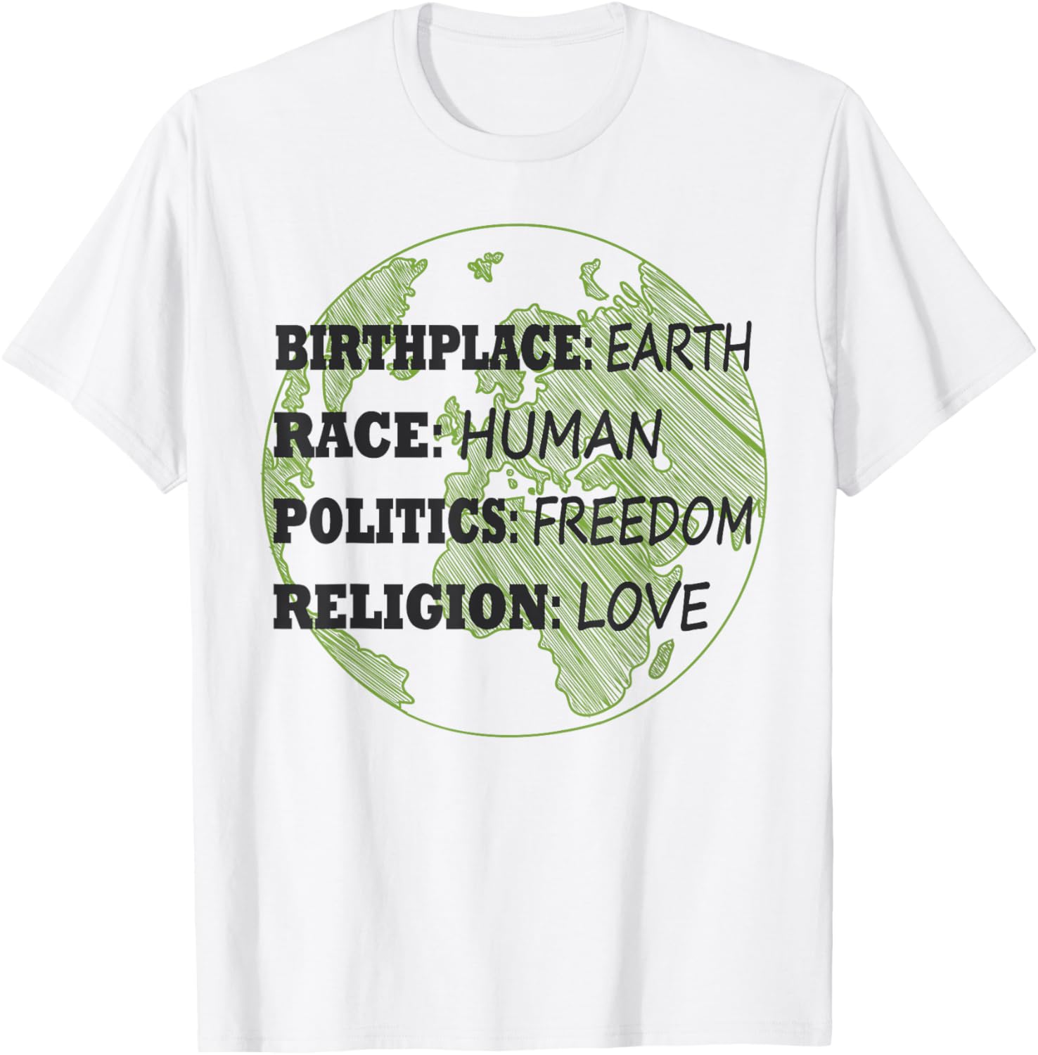 Birthplace Earth Race Human Politics Freedom Love