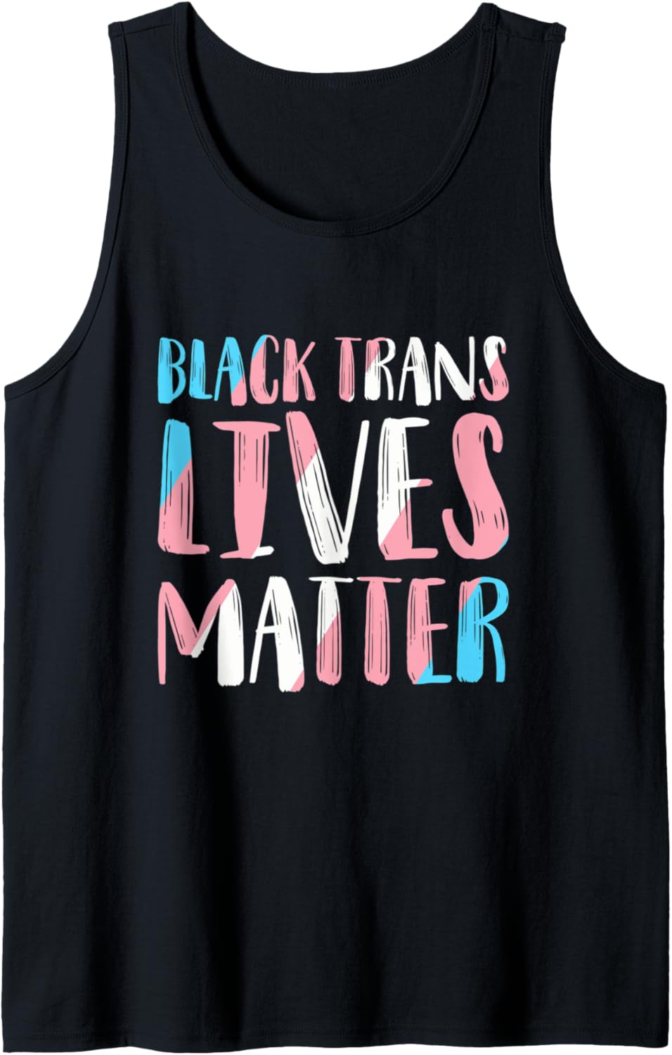 Black Trans Lives Matter LGBT Human Rights Design Tank Top
