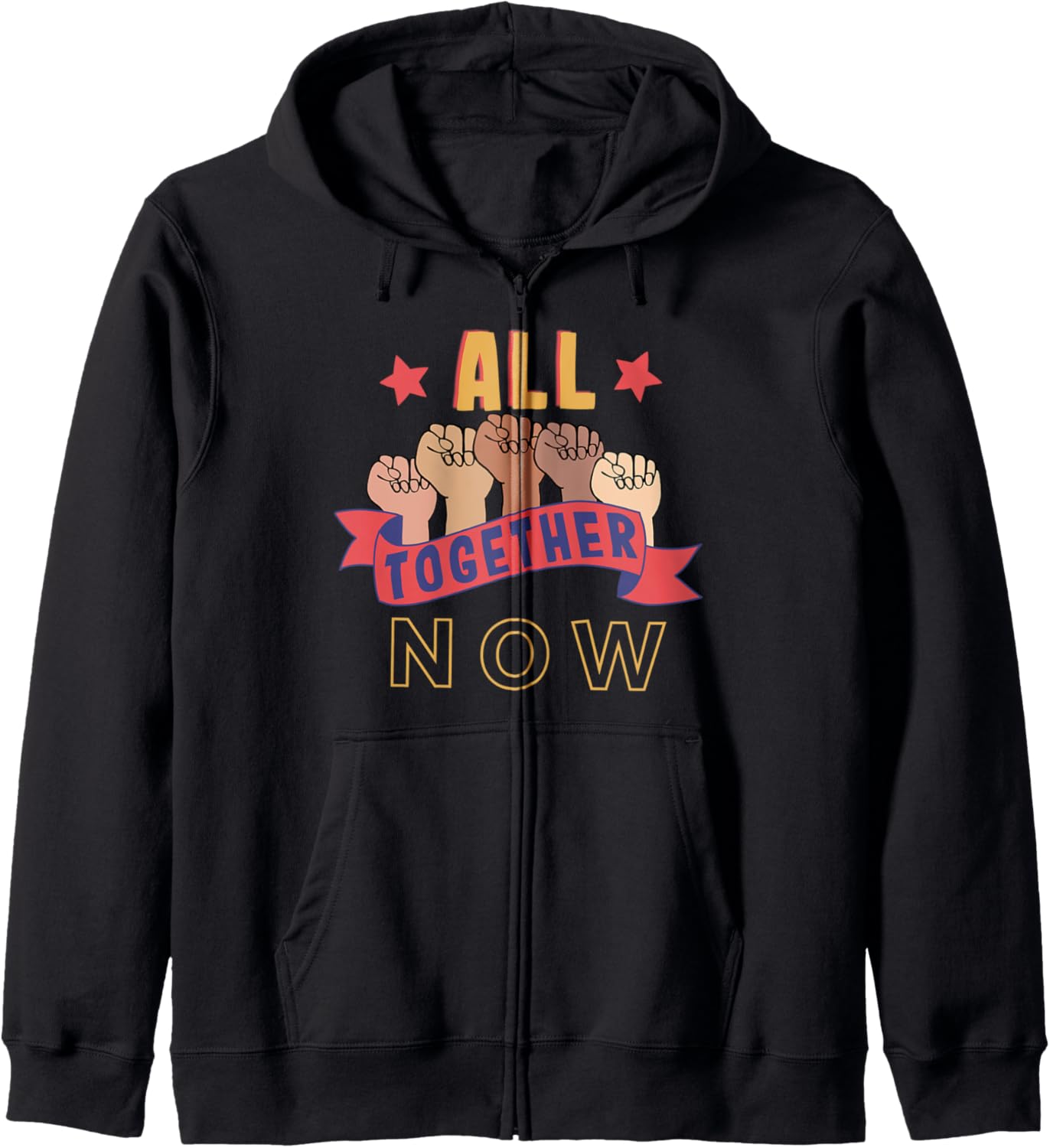 All Together Now Inclusion Equality Social Justice Shirt Zip Hoodie
