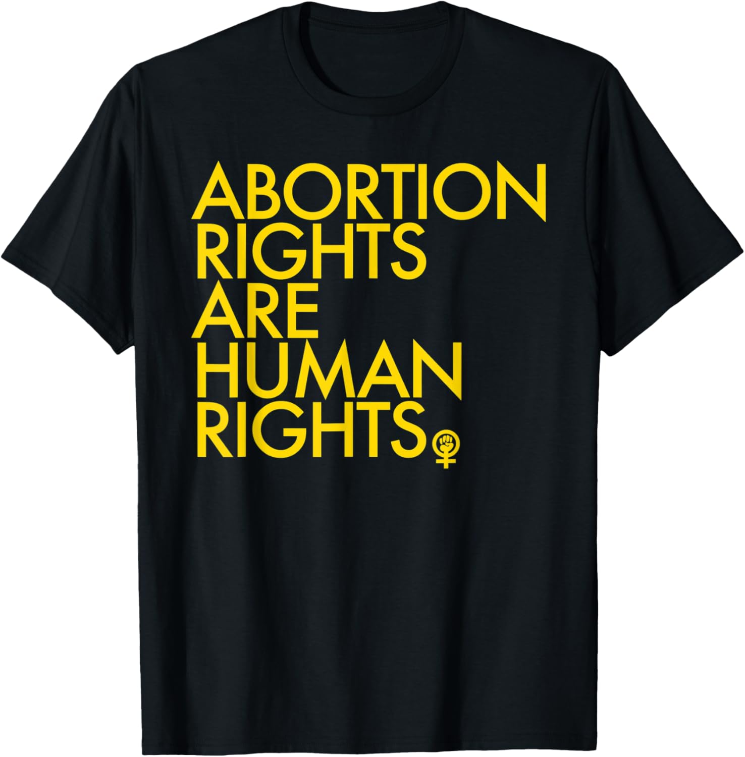 Abortion Rights are Human Rights Woman Power Fist