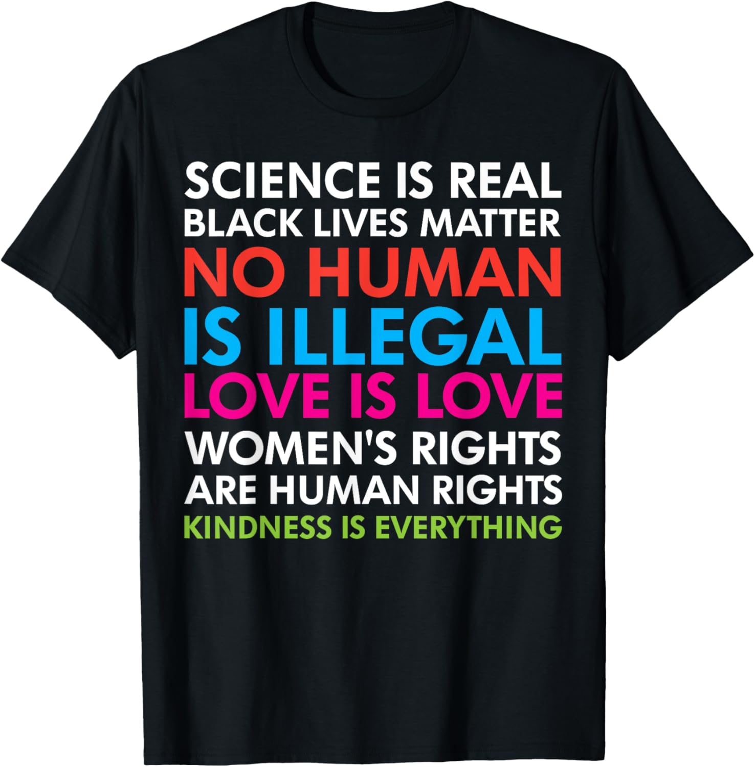 Black Lives Matter. Women's Rights Are Human Rights T Shirt