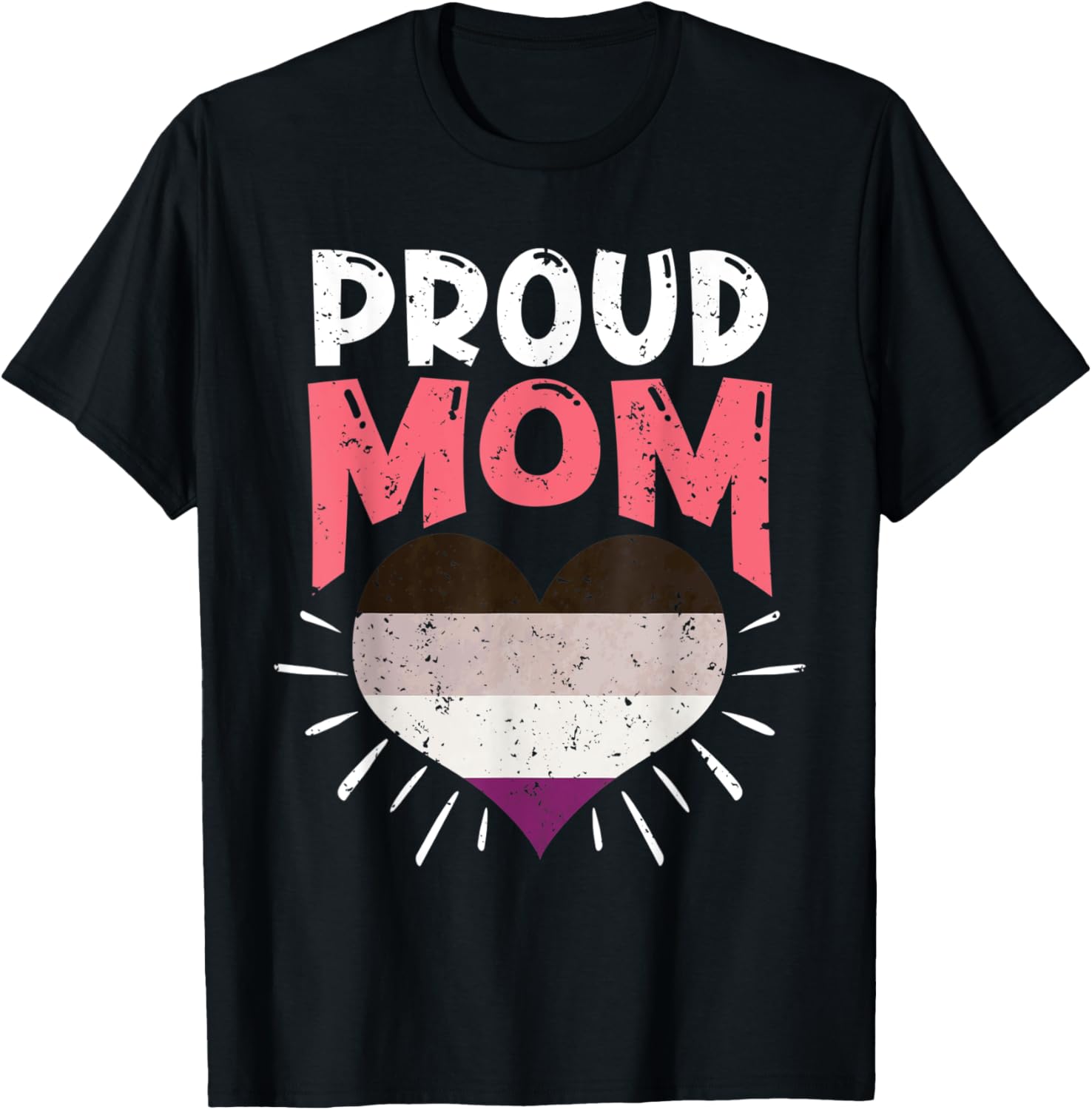 Asexual Proud Mom Asexuality Flag Heart Human Rights LGBT