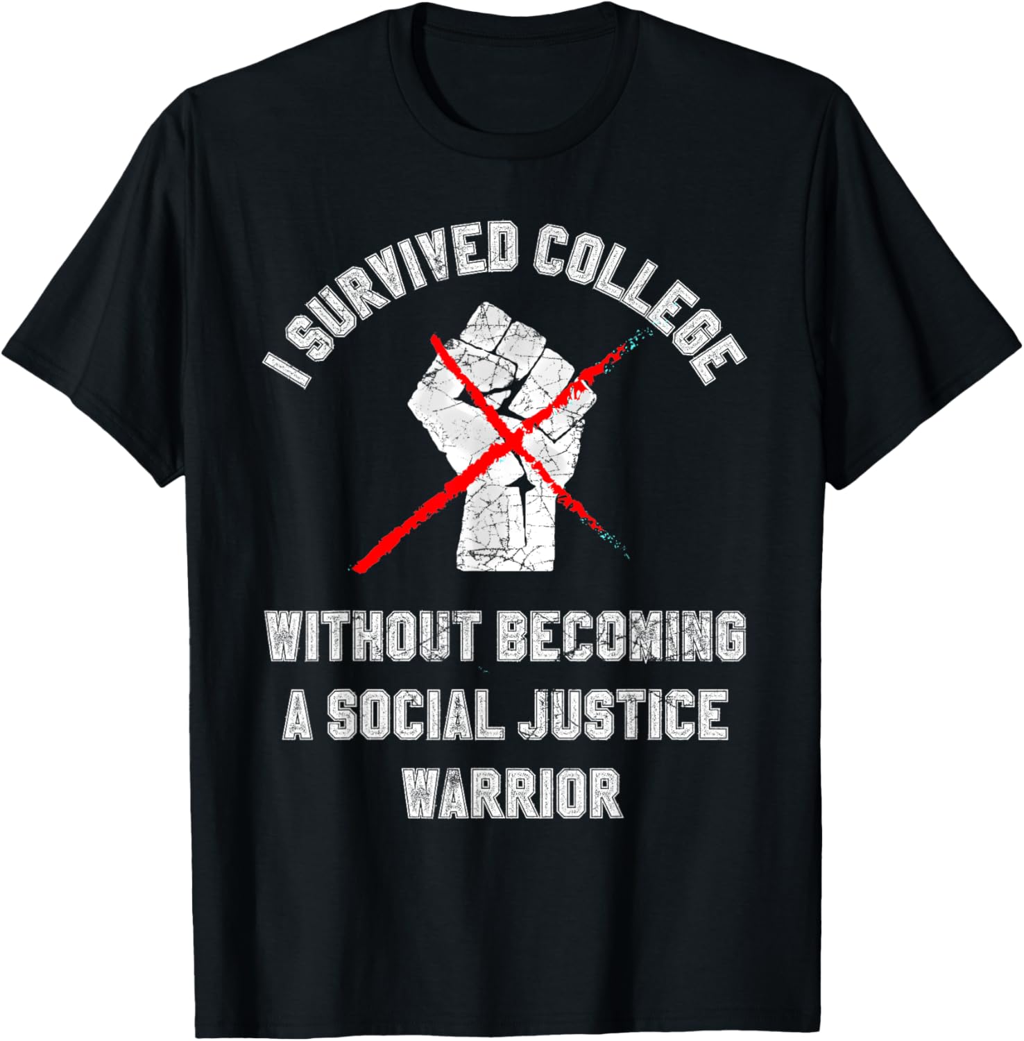 Anti Social Justice Warrior College T Shirt