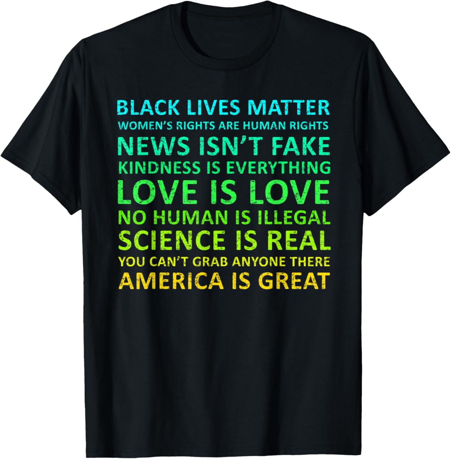 Black Lives Matter America Love is Love Human Rights