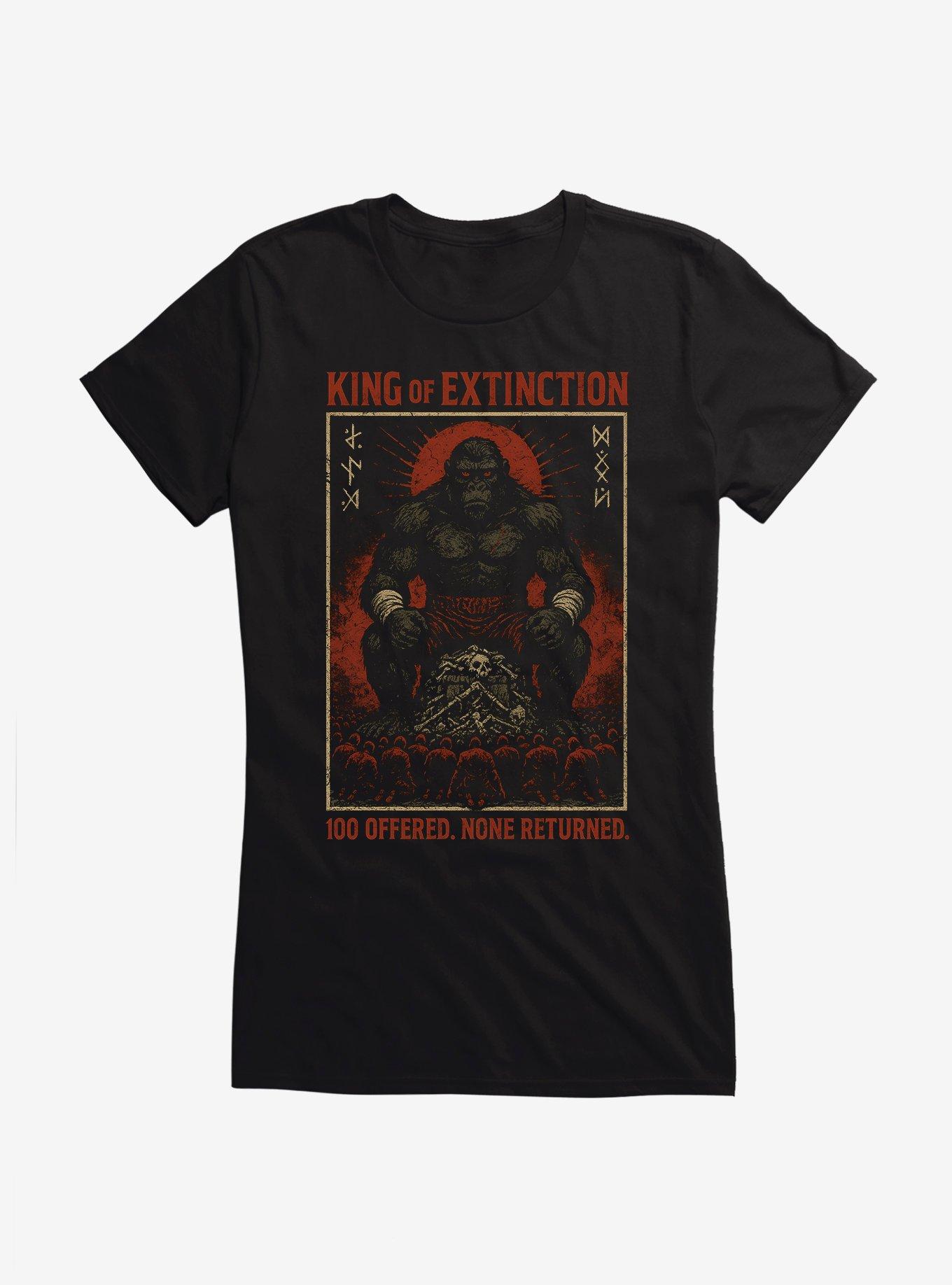 100 Men Vs. Gorilla King Of Extinction Girls T-Shirt | Trending Graphic Tee For Fans