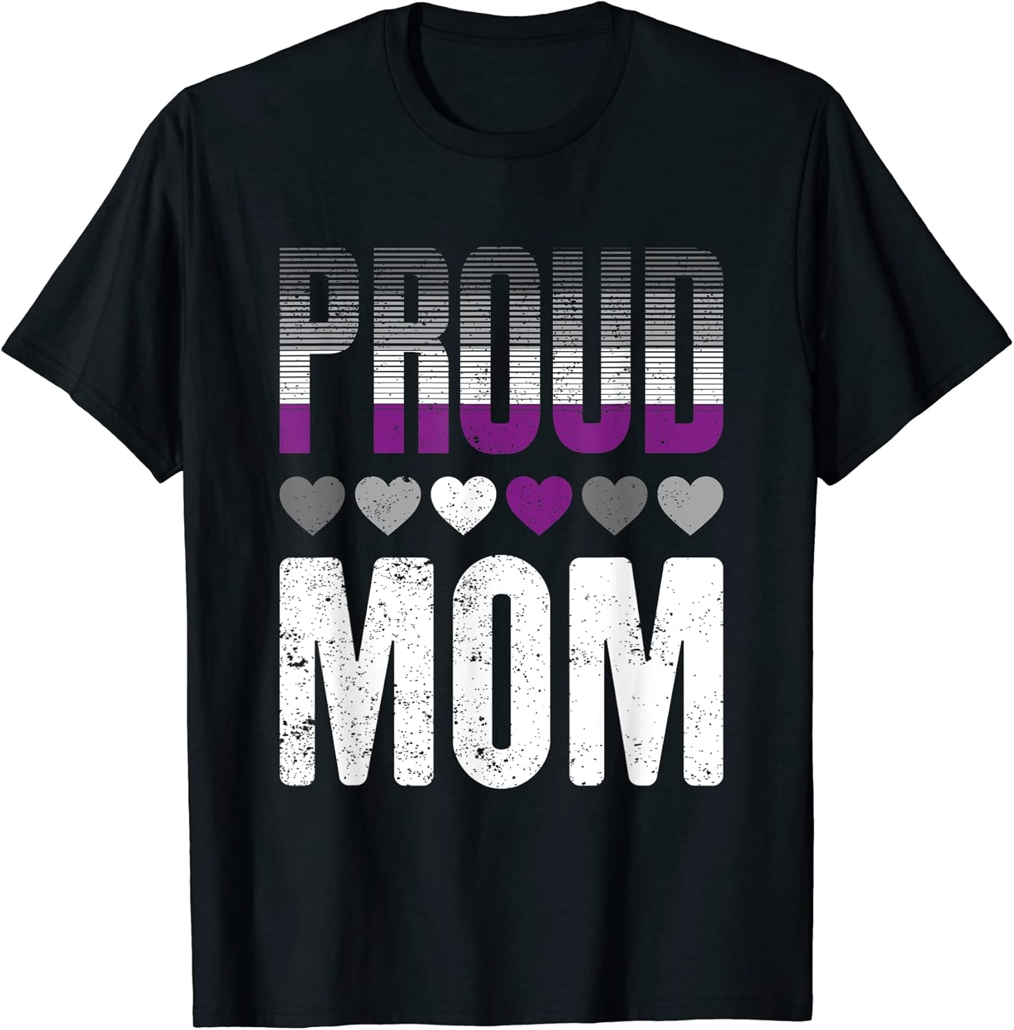 Asexuality Flag Hearts Human Rights Proud Mom Asexual LGBT
