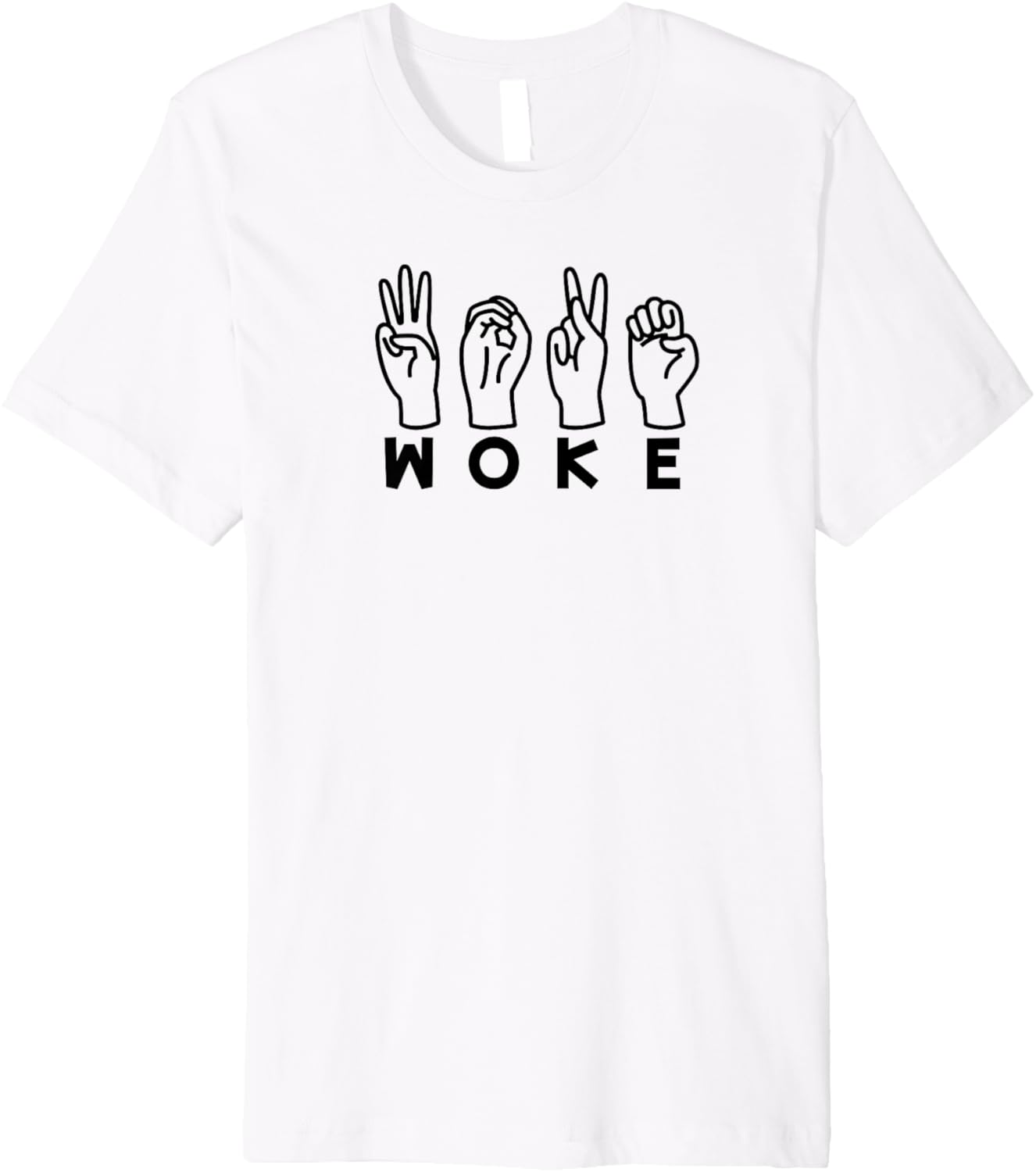 ASL Sign Language Woke Deaf Social Justice Civil Rights Premium