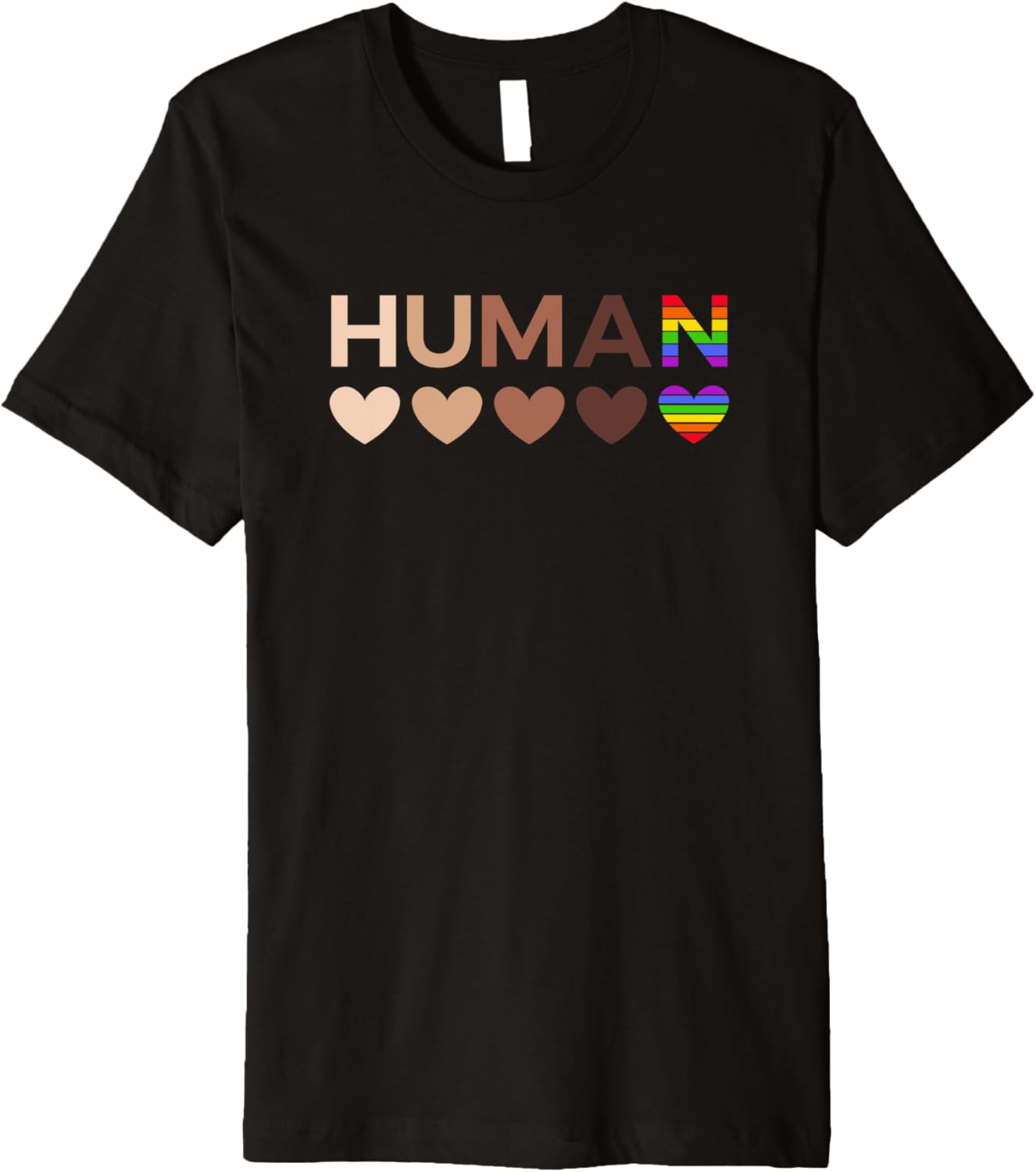 All Inclusive Hearts for BLM Racial Justice & Human Equality Premium