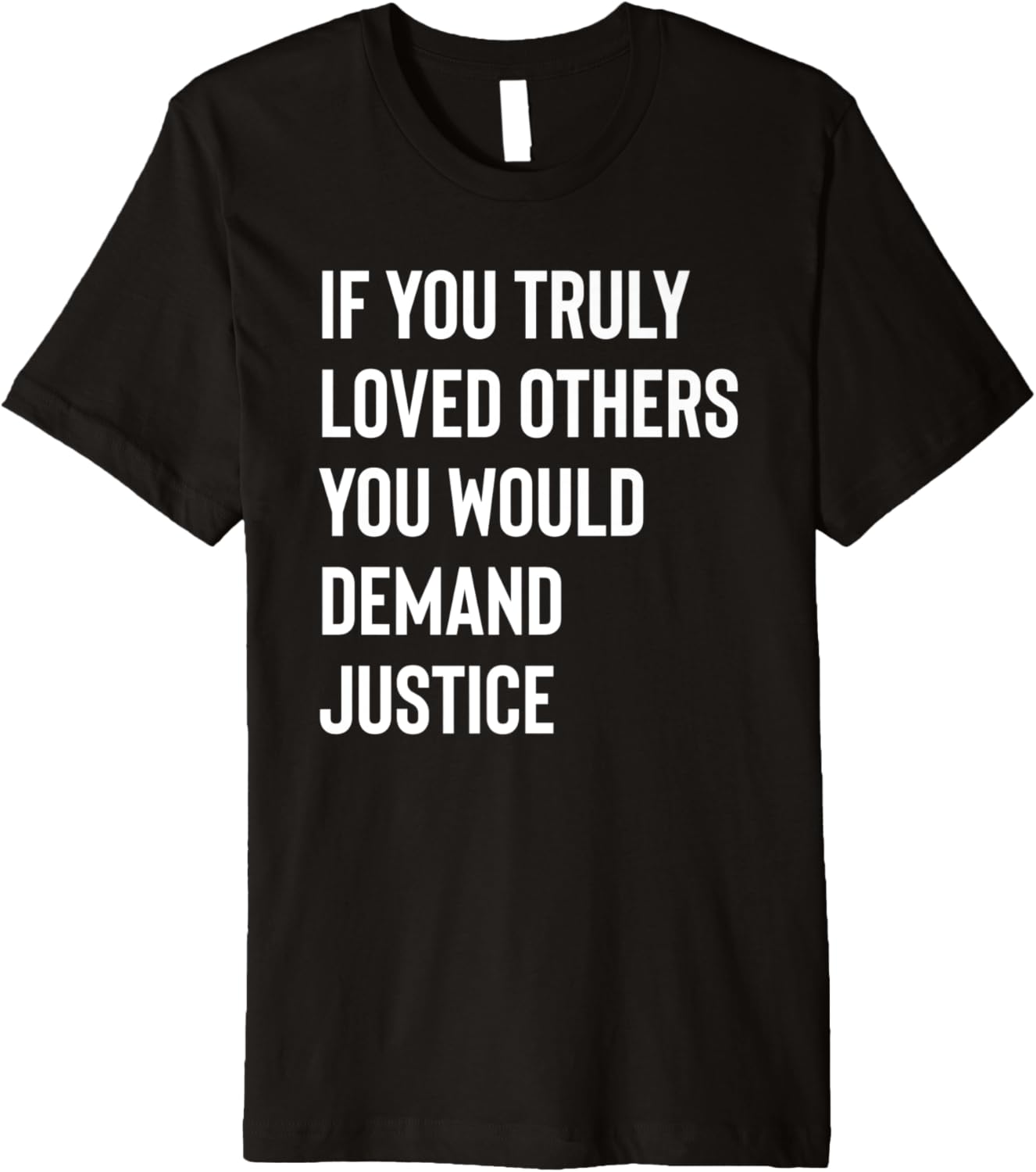 Black Justice Movement Love Others Demand Justice Protest Premium