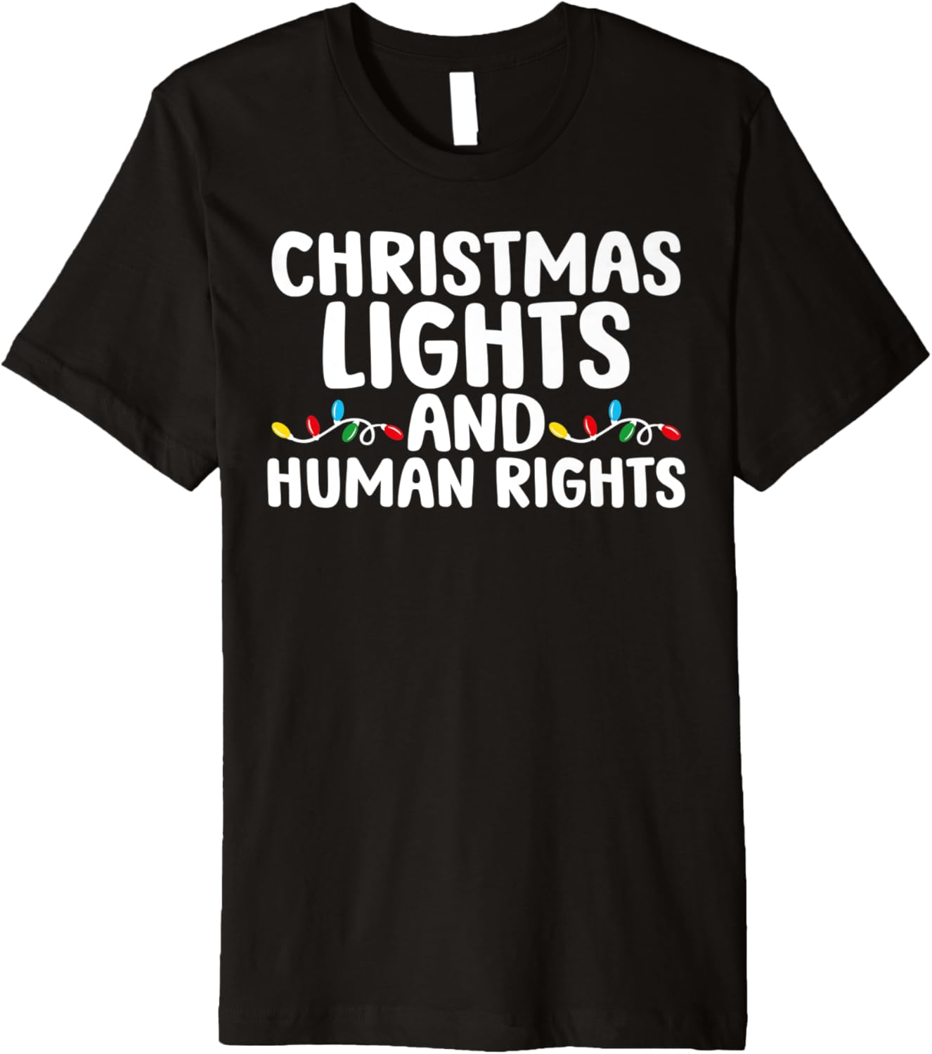 Christmas Lights And Human Rights Matching Pajamas Premium