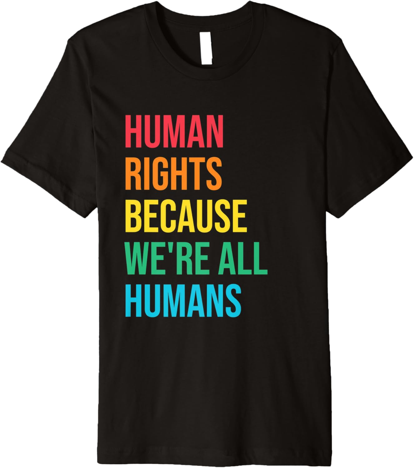 Because We're All Humans Human Rights Social Justice Freedom Premium