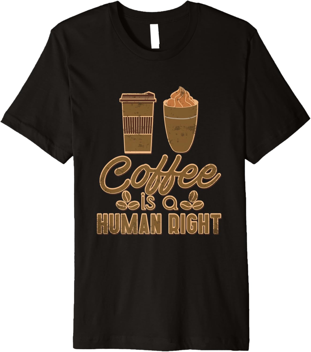 Coffee Is Human Right Funny Coffee Lovers Designs Premium