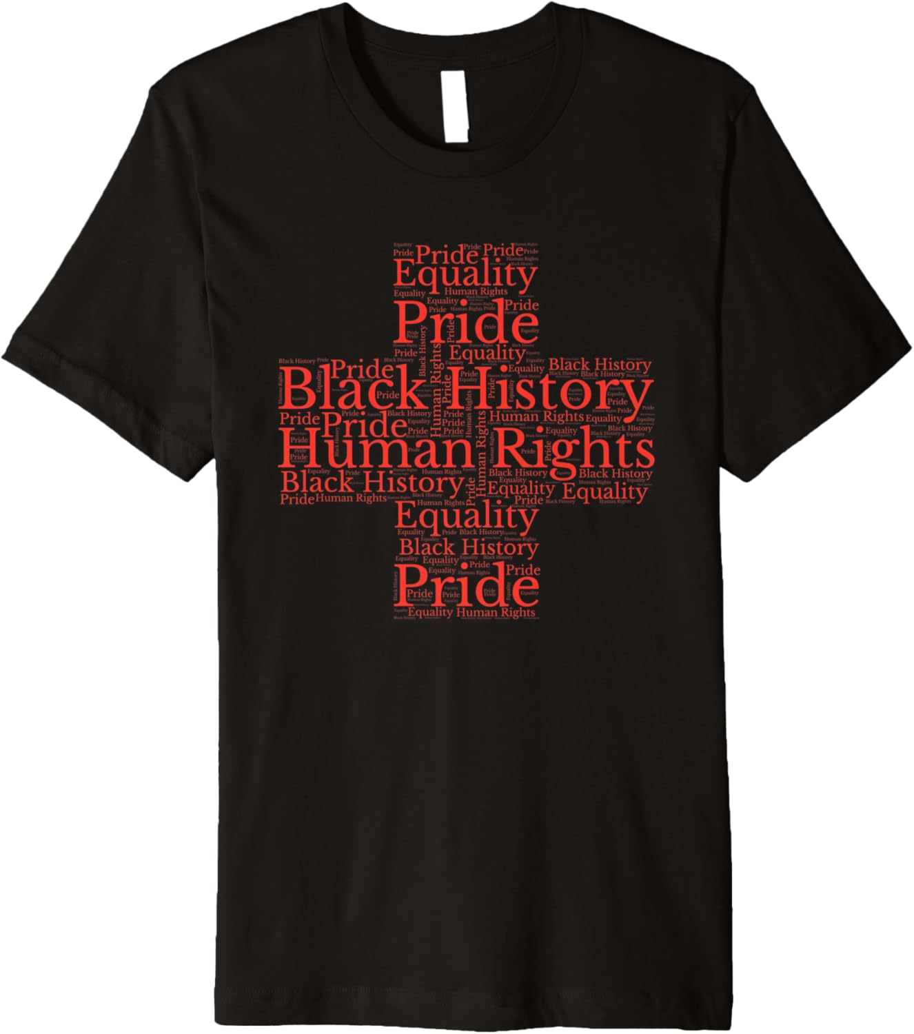 Black History Month Human Rights Pride Cross Premium