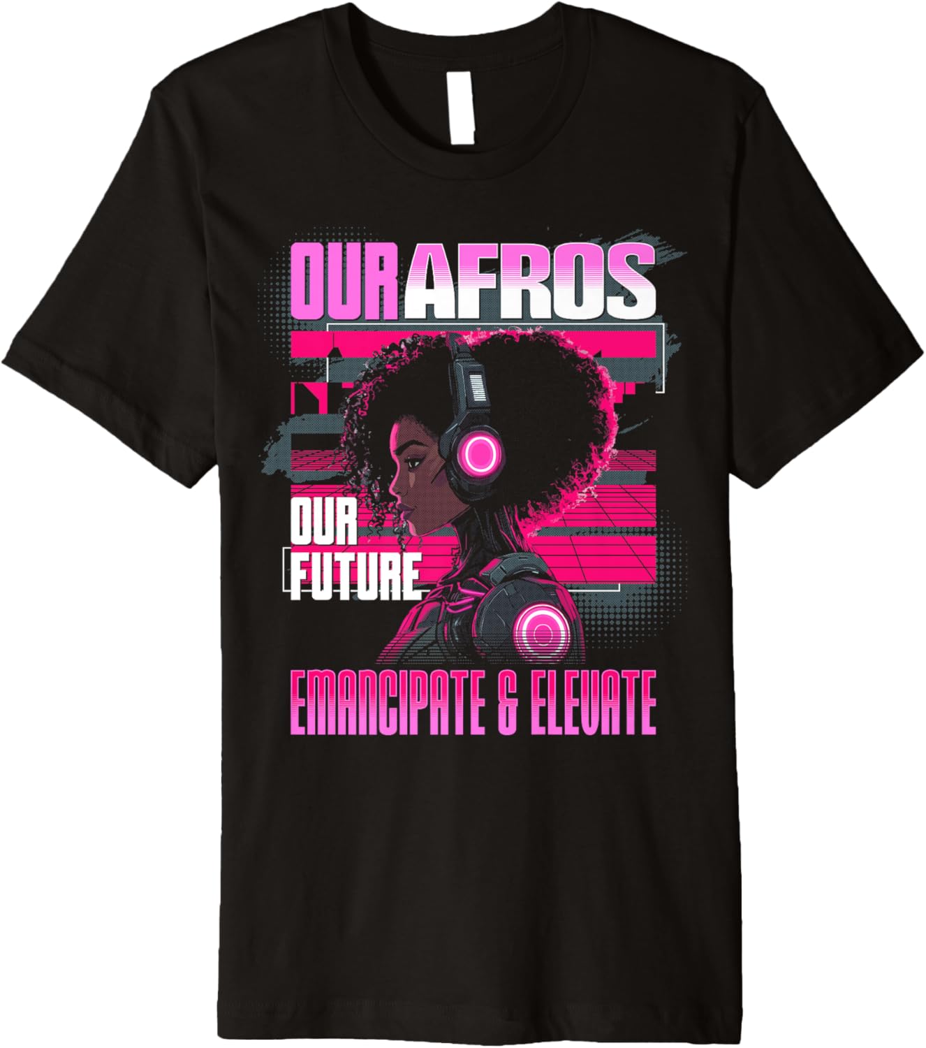 Black Future Afrofuturism Social Justice Elevate Emancipate Premium