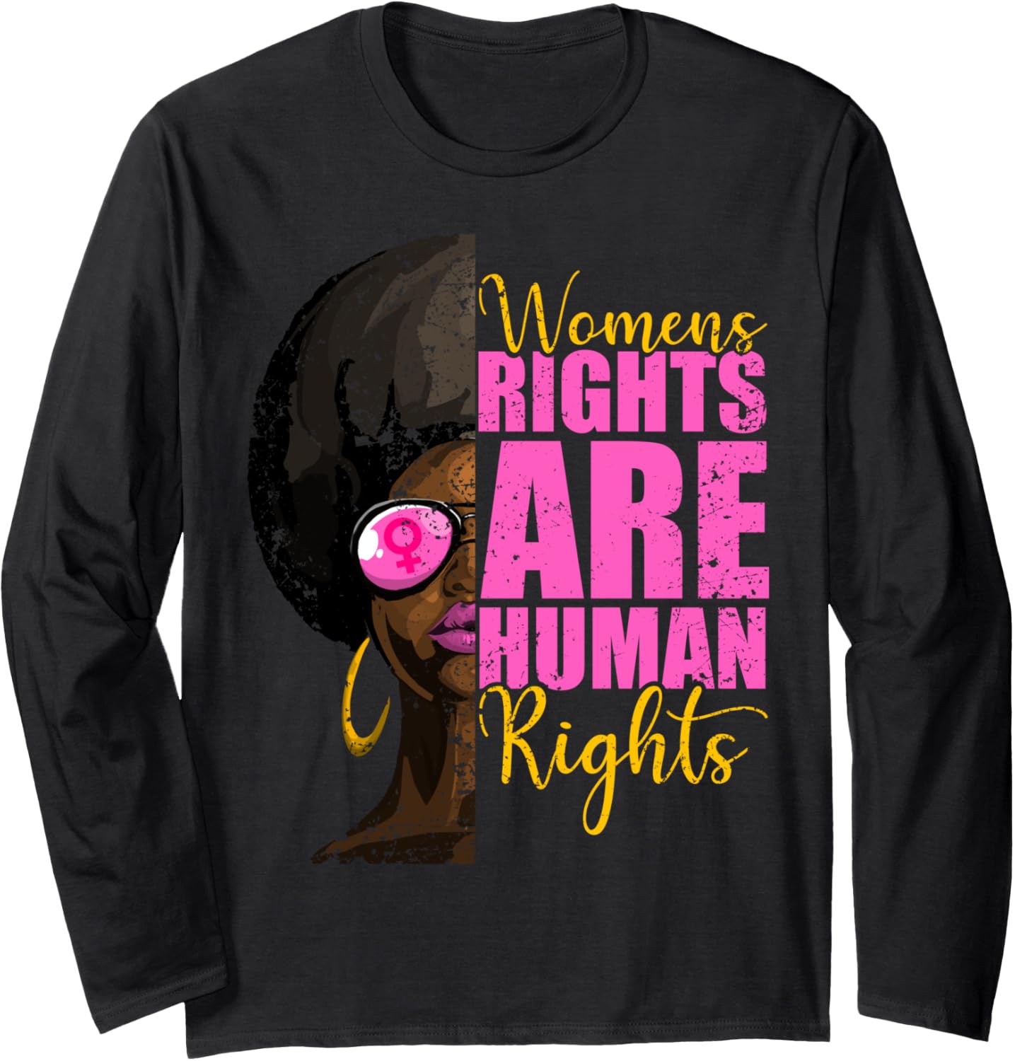 Black Feminist Women's Rights Are Human Rights Long Sleeve