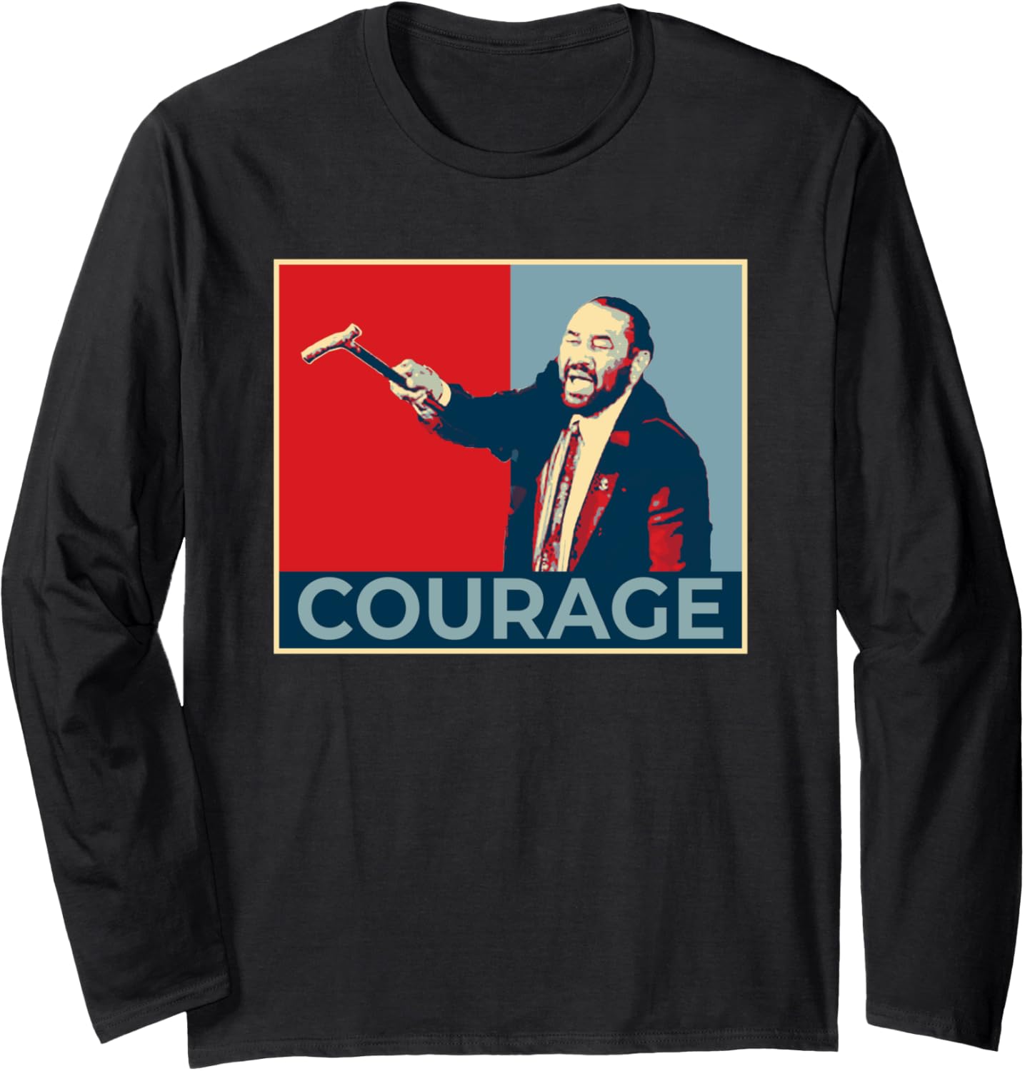 Bold Leadership and Courage Poster for Social Justice Fans Long Sleeve