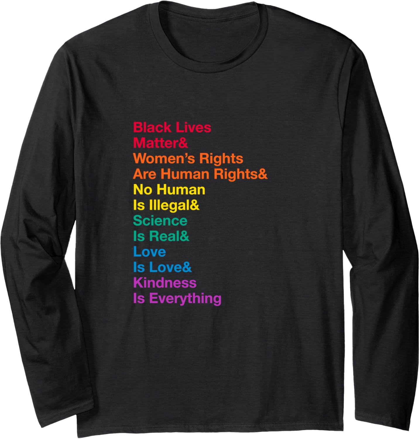 Black Lives Matter Women\u2019s Rights Are Human Rights English Long Sleeve