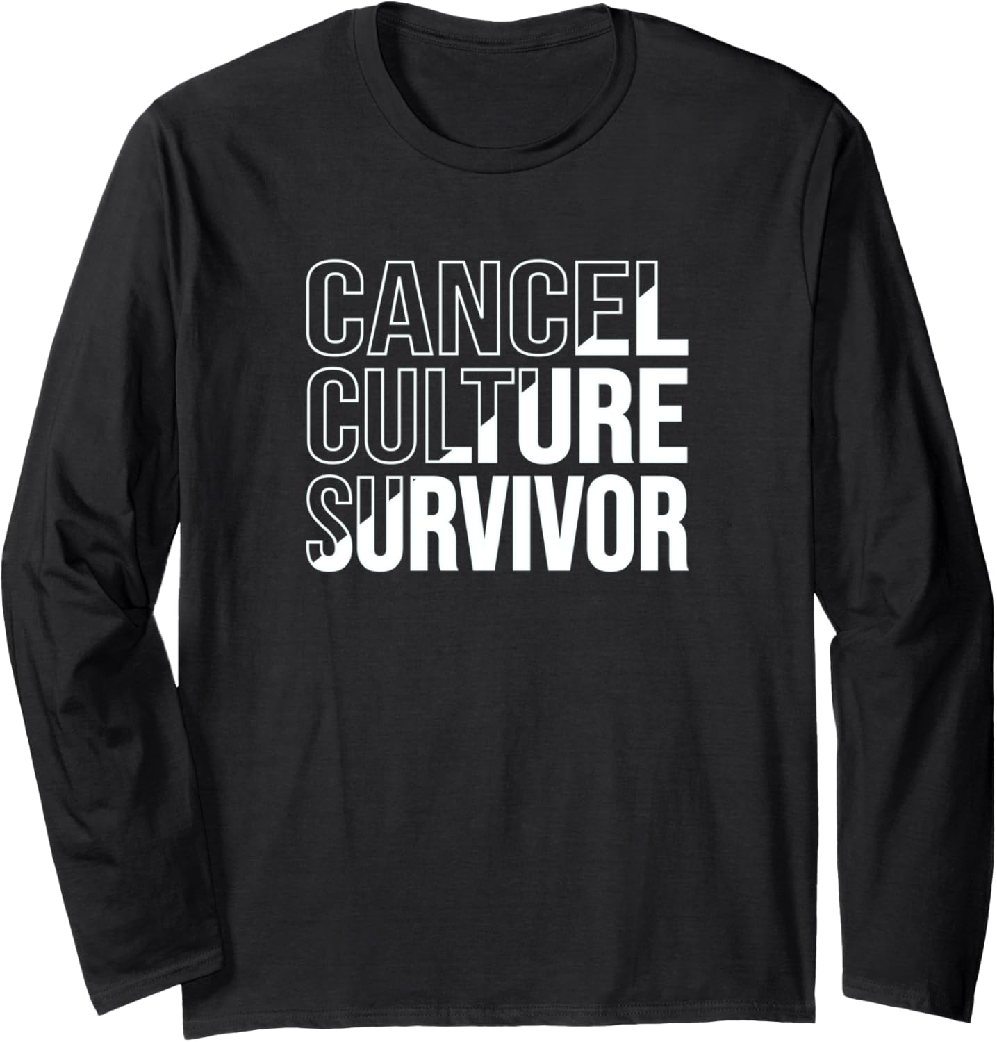 Cancel Culture Survivor Cancelled Social Justice Meme Funny Long Sleeve