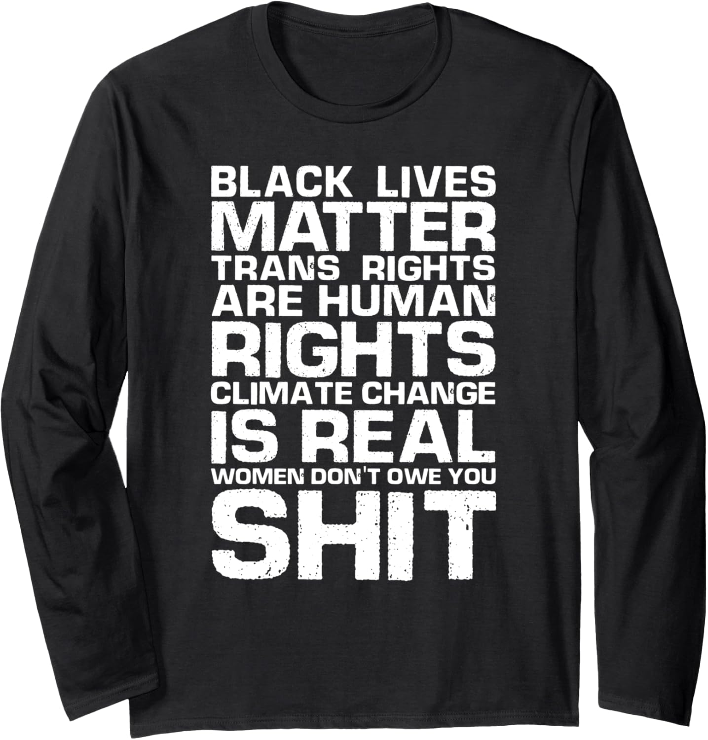 Black Lives Matter Trans Rights Are Human Rights Awareness Long Sleeve