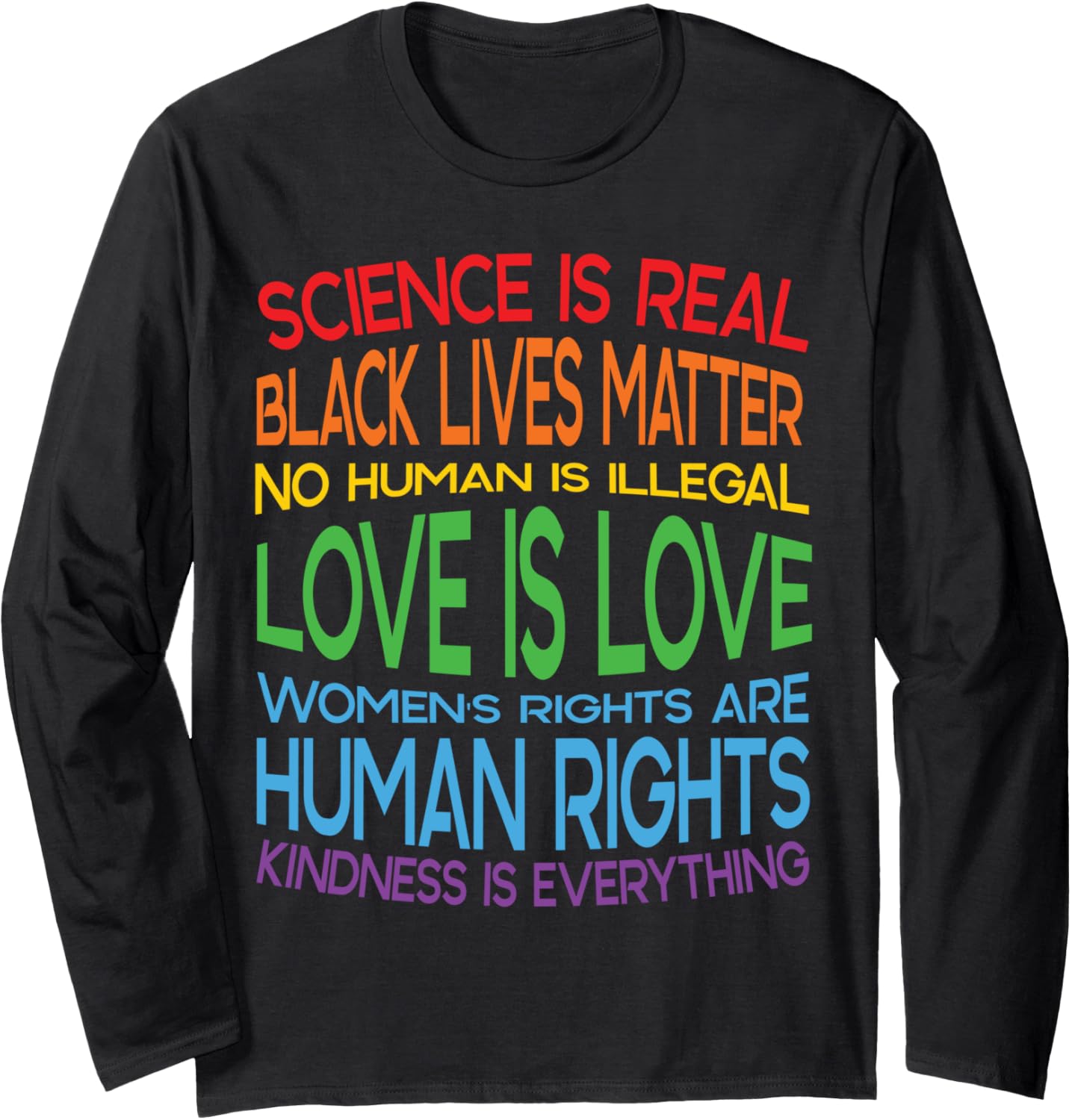 Black Lives Matter Protest Design   Political Human Rights Long Sleeve