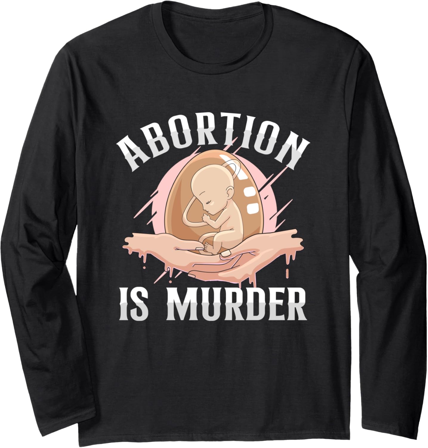 Anti Abortion Pro Life Choice Stop Unborn Lives Human Rights Long Sleeve
