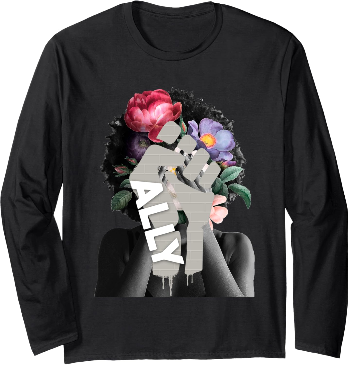 BLM Ally Proud Ally Social Justice Stands Up For Equality Long Sleeve