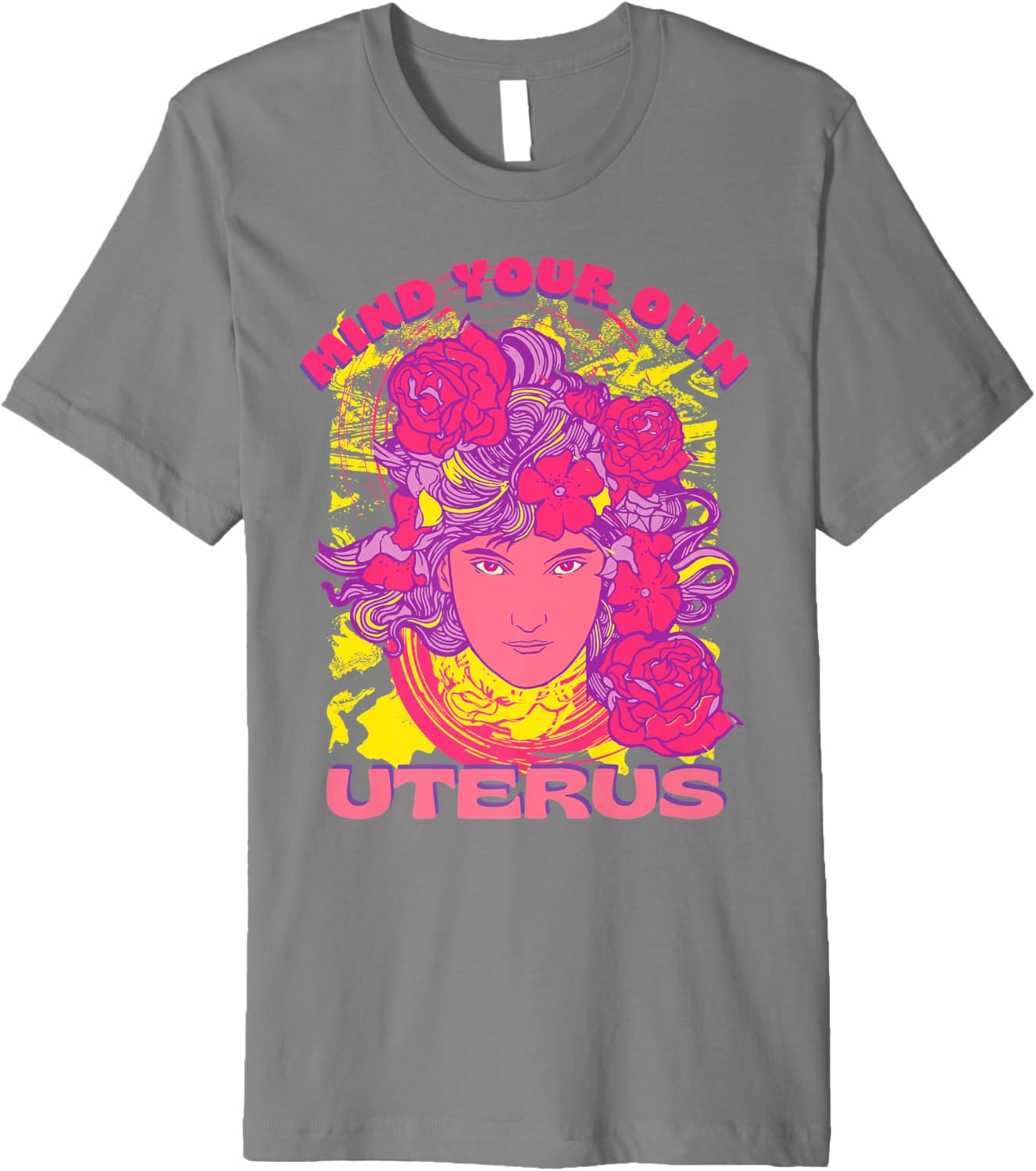 1973 Pro Roe Mind Your Own Uterus Social Justice Vintage Art Premium