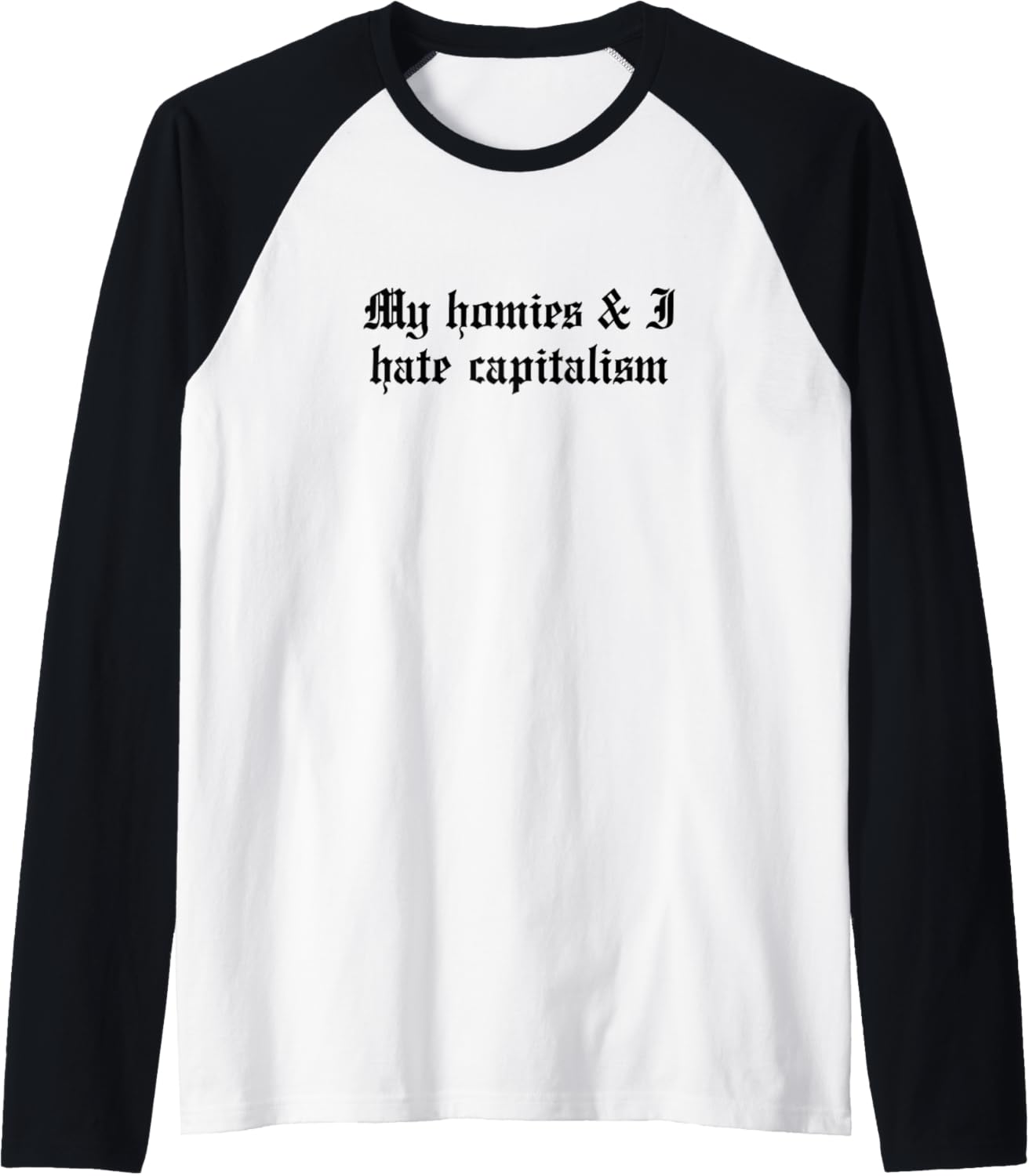 Capitalism Sucks Social Justice Shirt Political Rally Raglan Baseball Tee