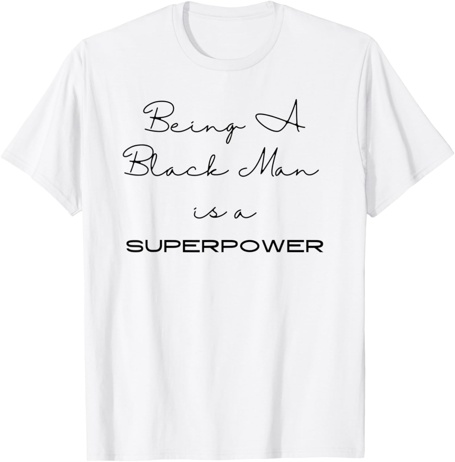 Black Man Super Power Black Lives Matter Human Rights