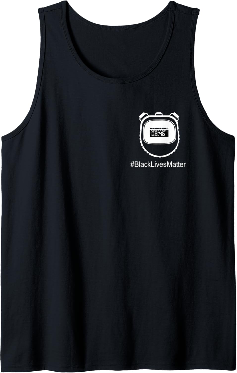 Black Lives Matter 8:46 Stopwatch Game Day Social Justice Tank Top