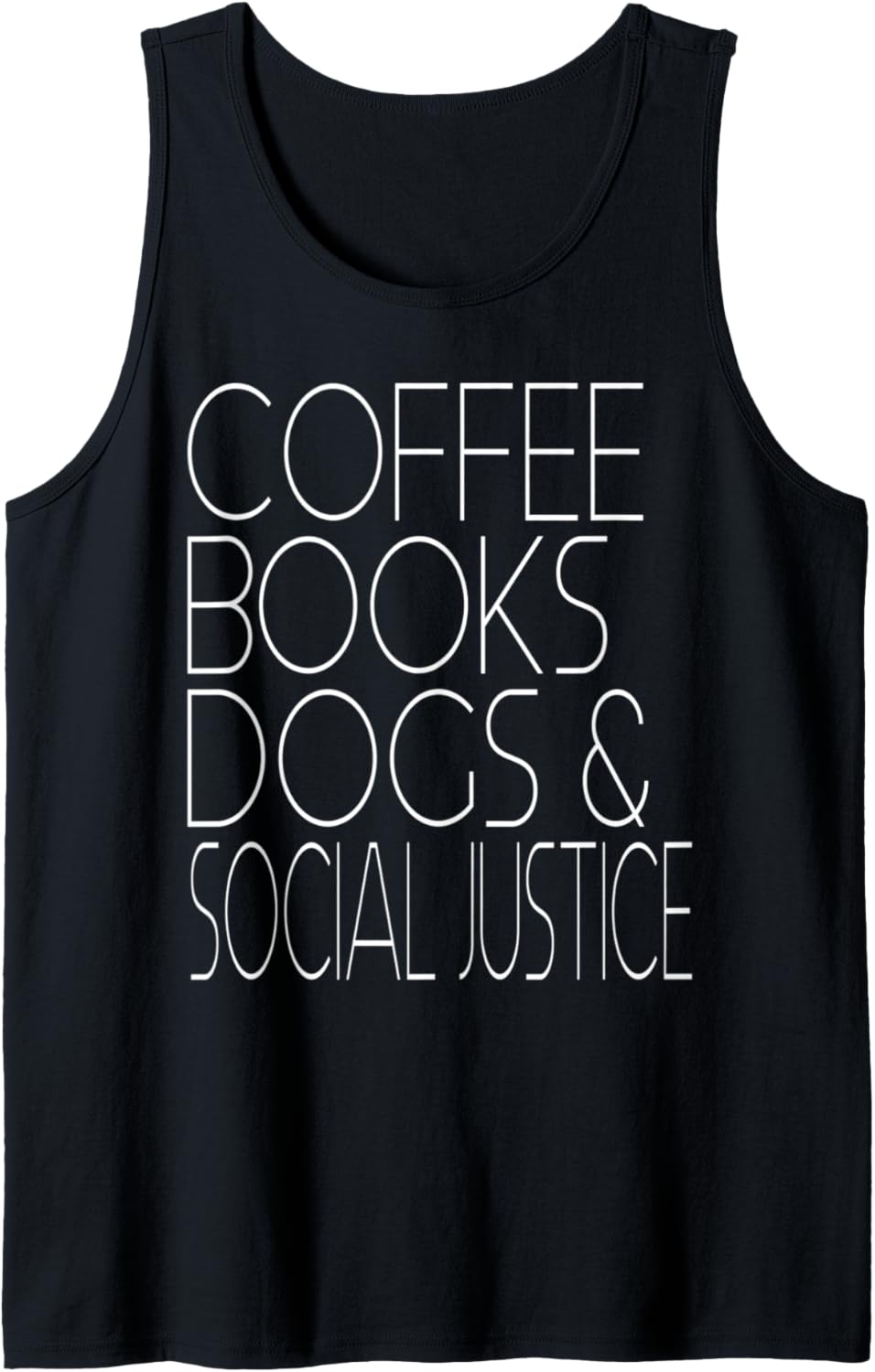 Coffee Dogs Books Social Justice Book Lover Literary Gift Tank Top