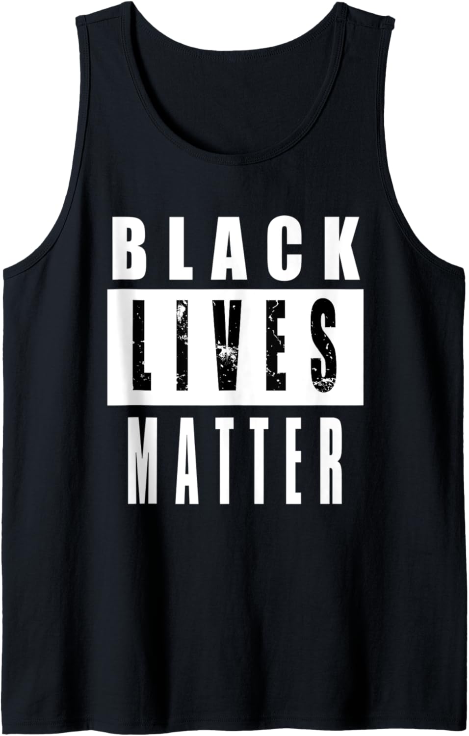 Black Lives Matter #BLM Social Justice Distressed Tank Top