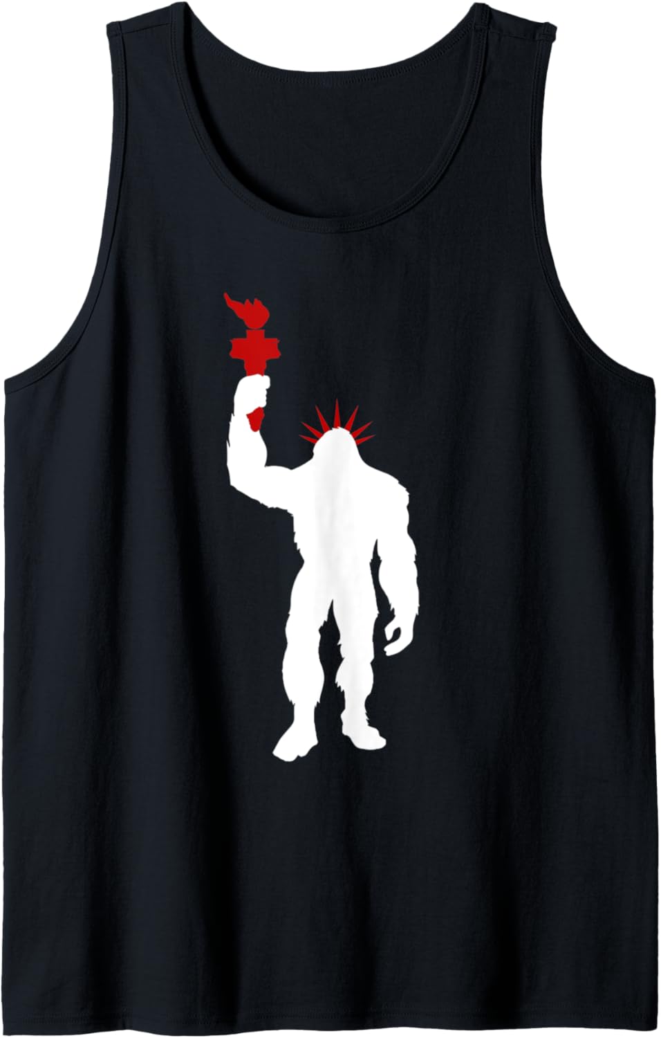 Bigfoot Statue of Liberty American Freedom and Human Rights Tank Top