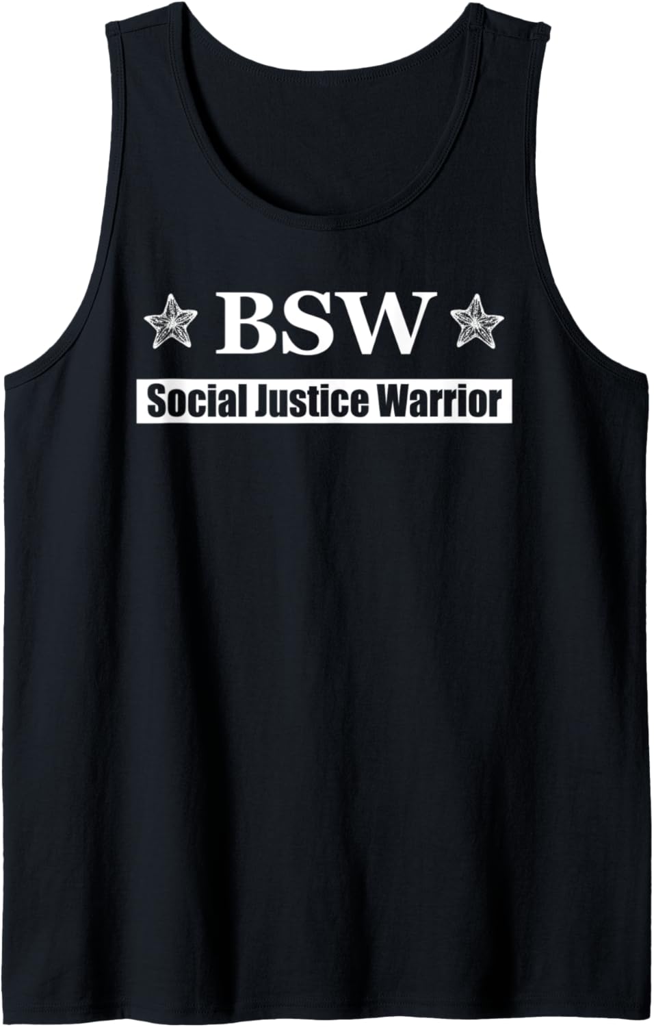 BSW Bachelor of Social Work Starfish Social Justice Warrior Tank Top