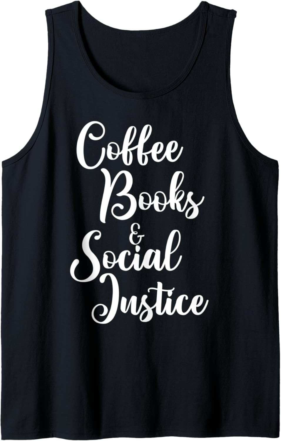 Coffee Books And Social Justice Social Worker Tank Top