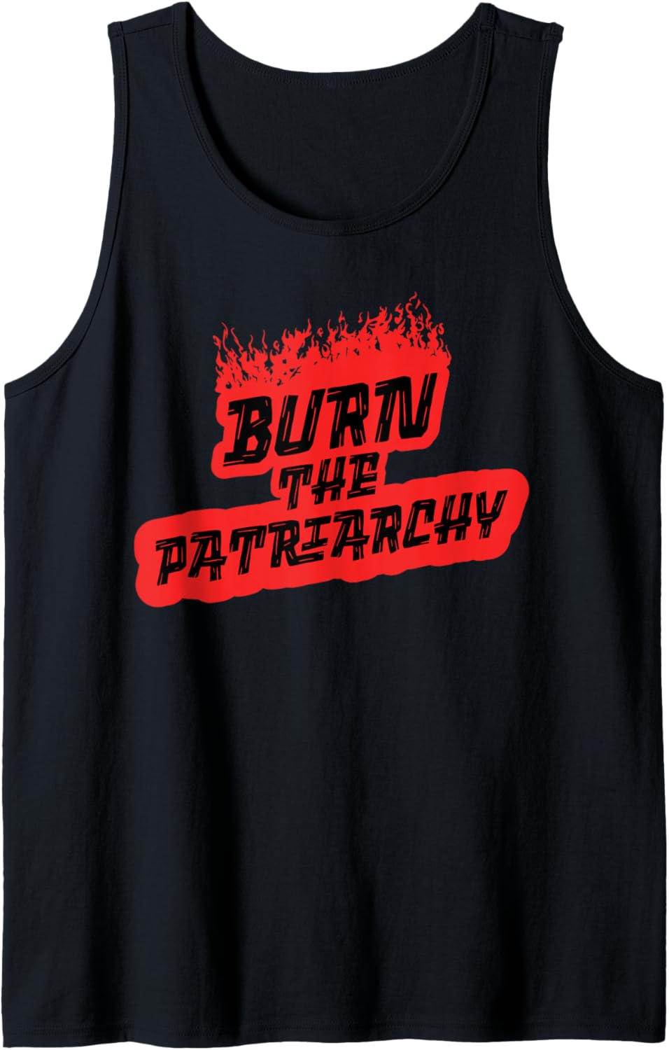 Burn the Patriarchy Retro 60s Protest Vintage Social Justice Tank Top