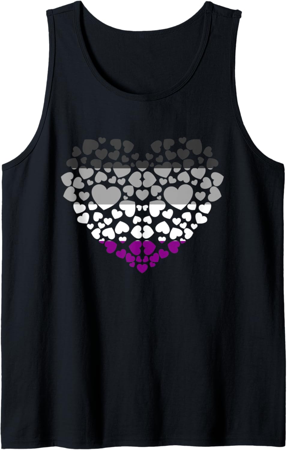 Asexuality Flag Hearts Human Rights Ace LGBTQ Pride Asexual Tank Top