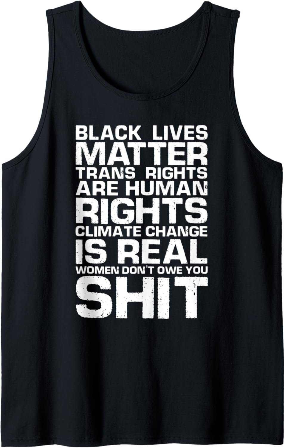 Black Lives Matter Trans Rights Are Human Rights Awareness Tank Top