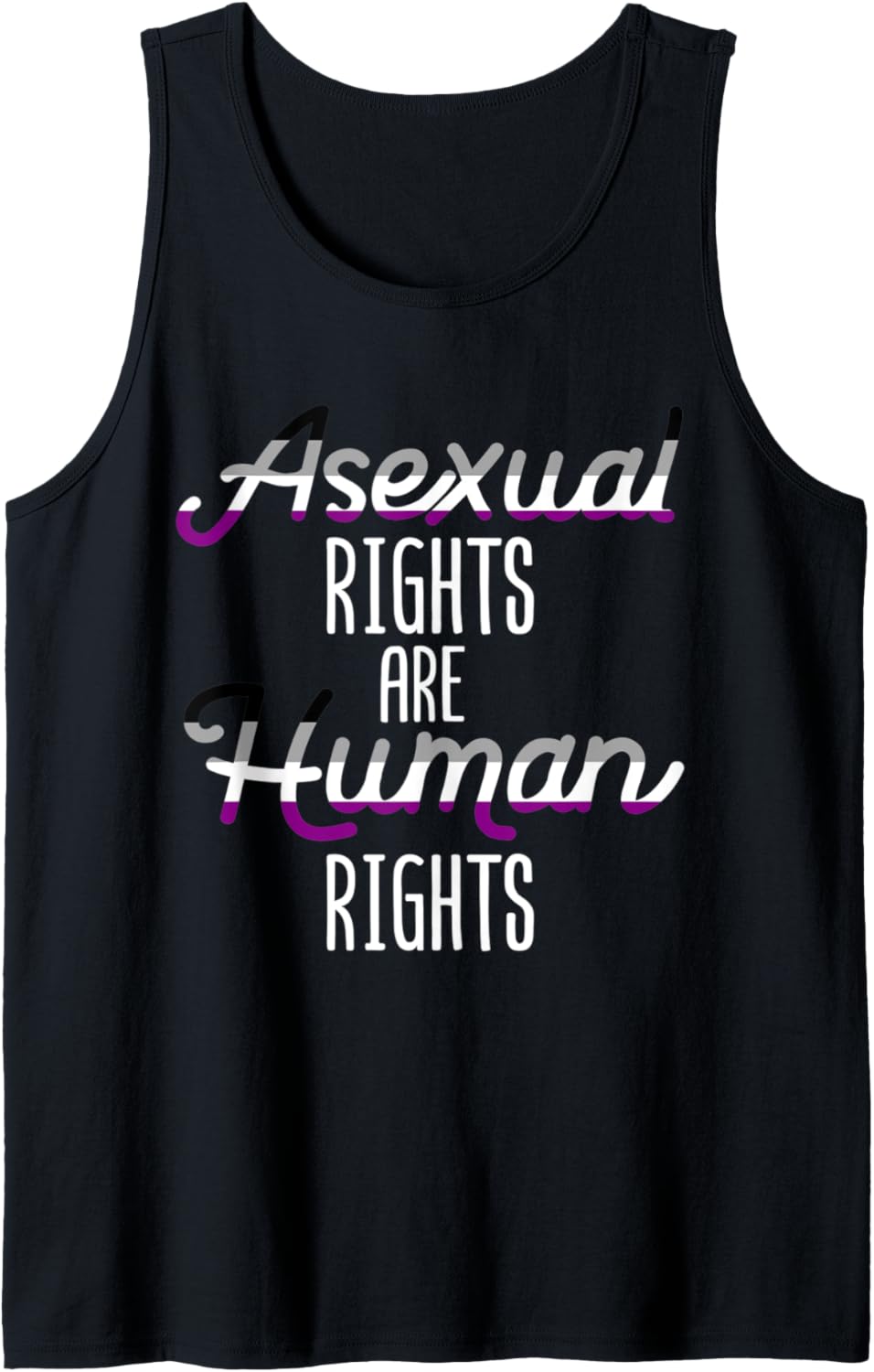 Ace Asexual Rights Are Human Rights Equality LGBT Gay Pride Tank Top