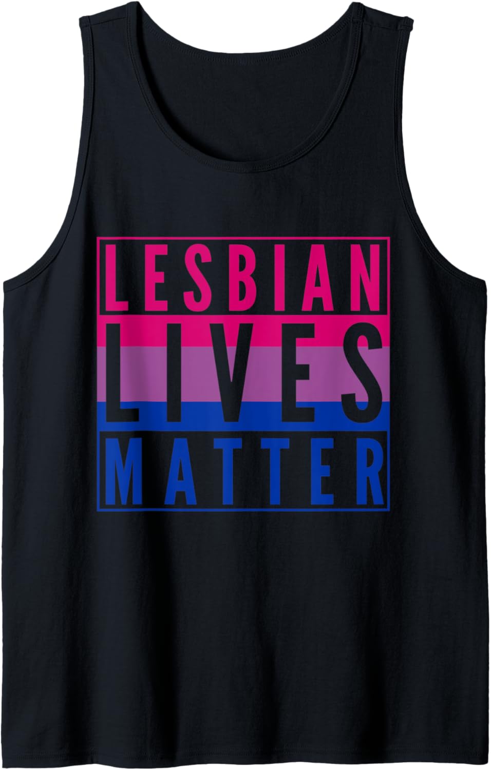 Bi Flag Lesbian Lives Matter LGBT Gay Pride Social Justice Tank Top