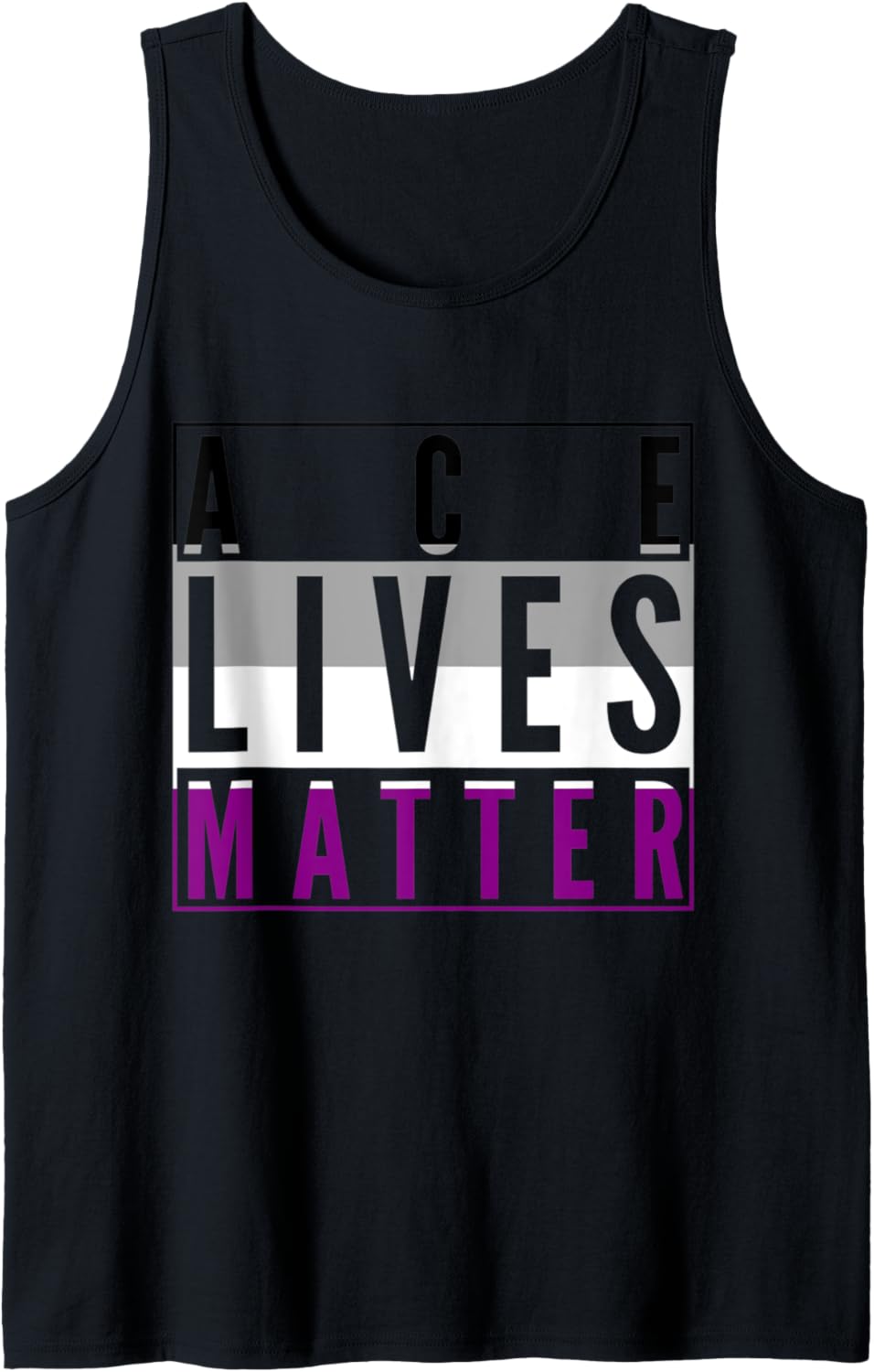 Asexual Ace Lives Matter LGBT Gay Pride Social Justice Ally Tank Top