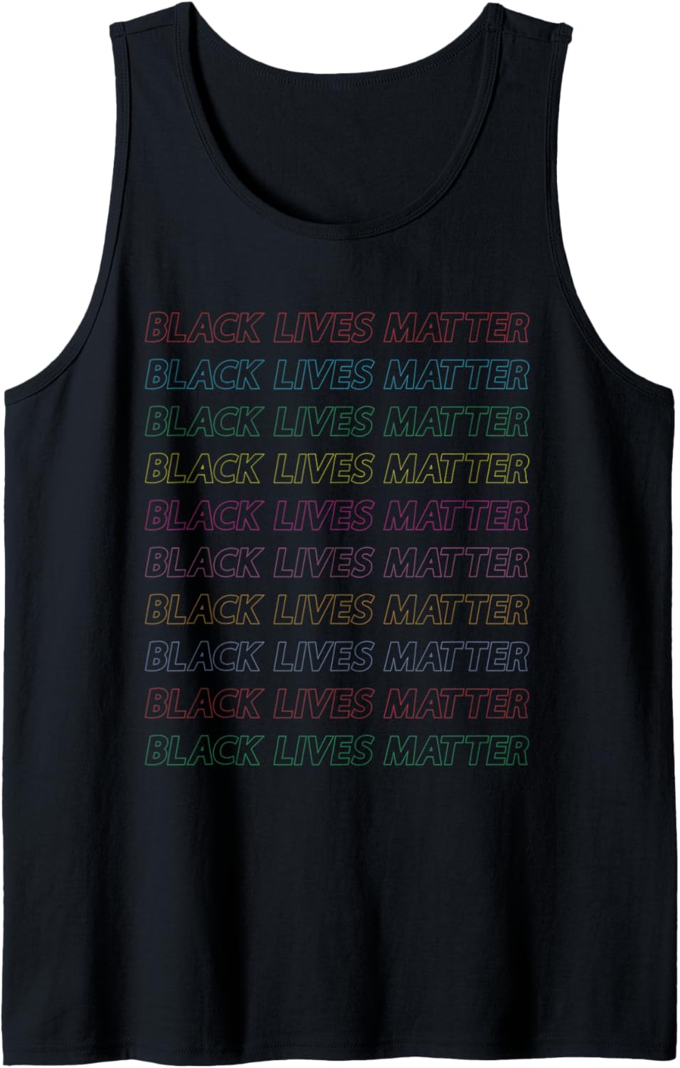 Black Lives Matter no racism human right Tank Top
