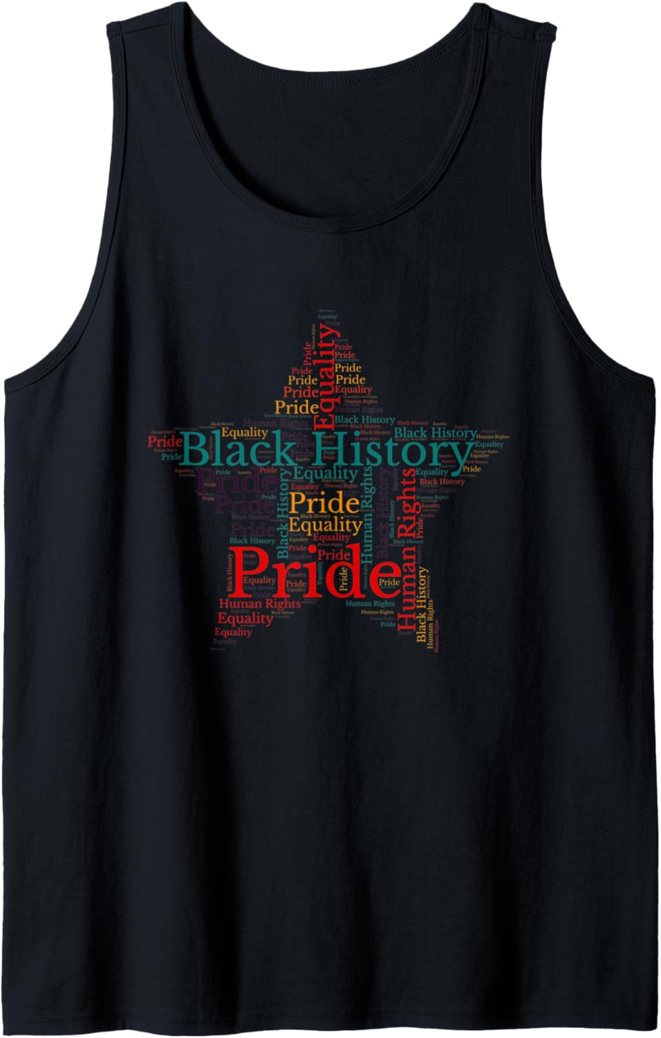 Black History Month Human Rights Pride Star Tank Top