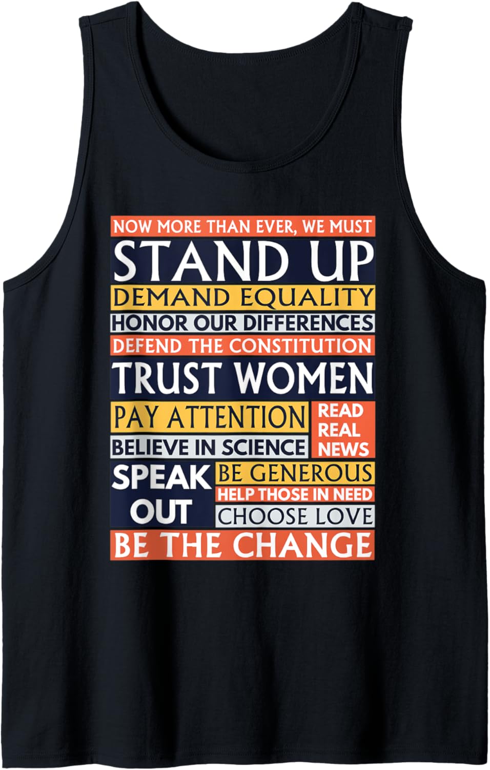 Be The Change You Wish To See Feminists Human Rights Gift Tank Top