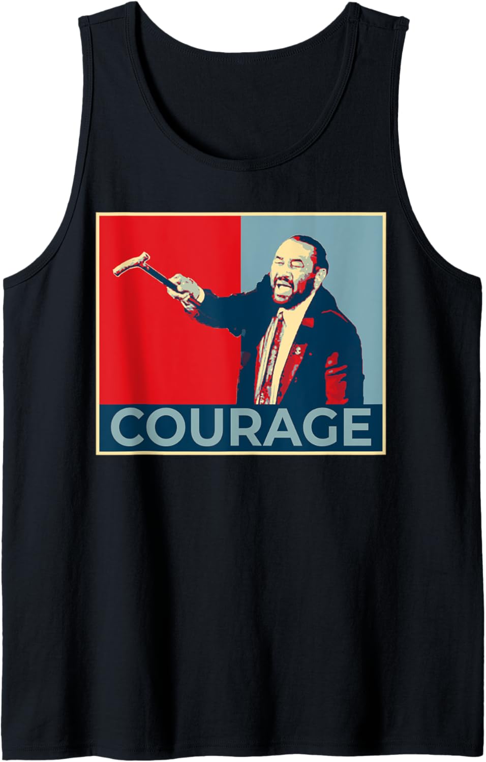 Bold Leadership and Courage Poster for Social Justice Fans Tank Top
