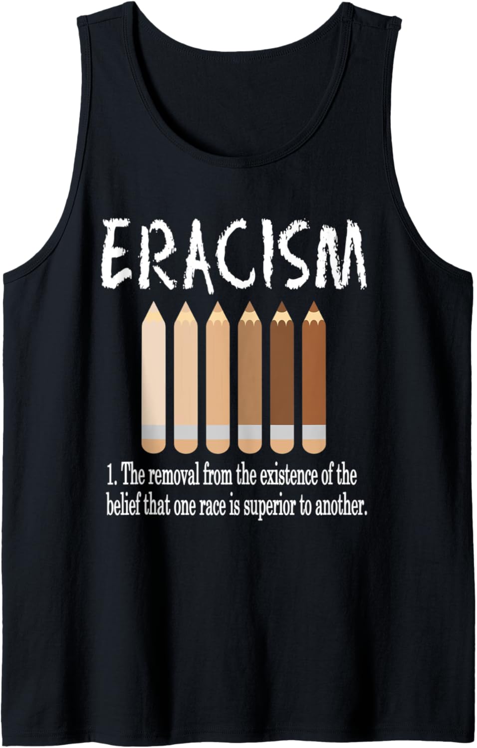 Anti Racism African American Eracism Melanin Social Justice Tank Top