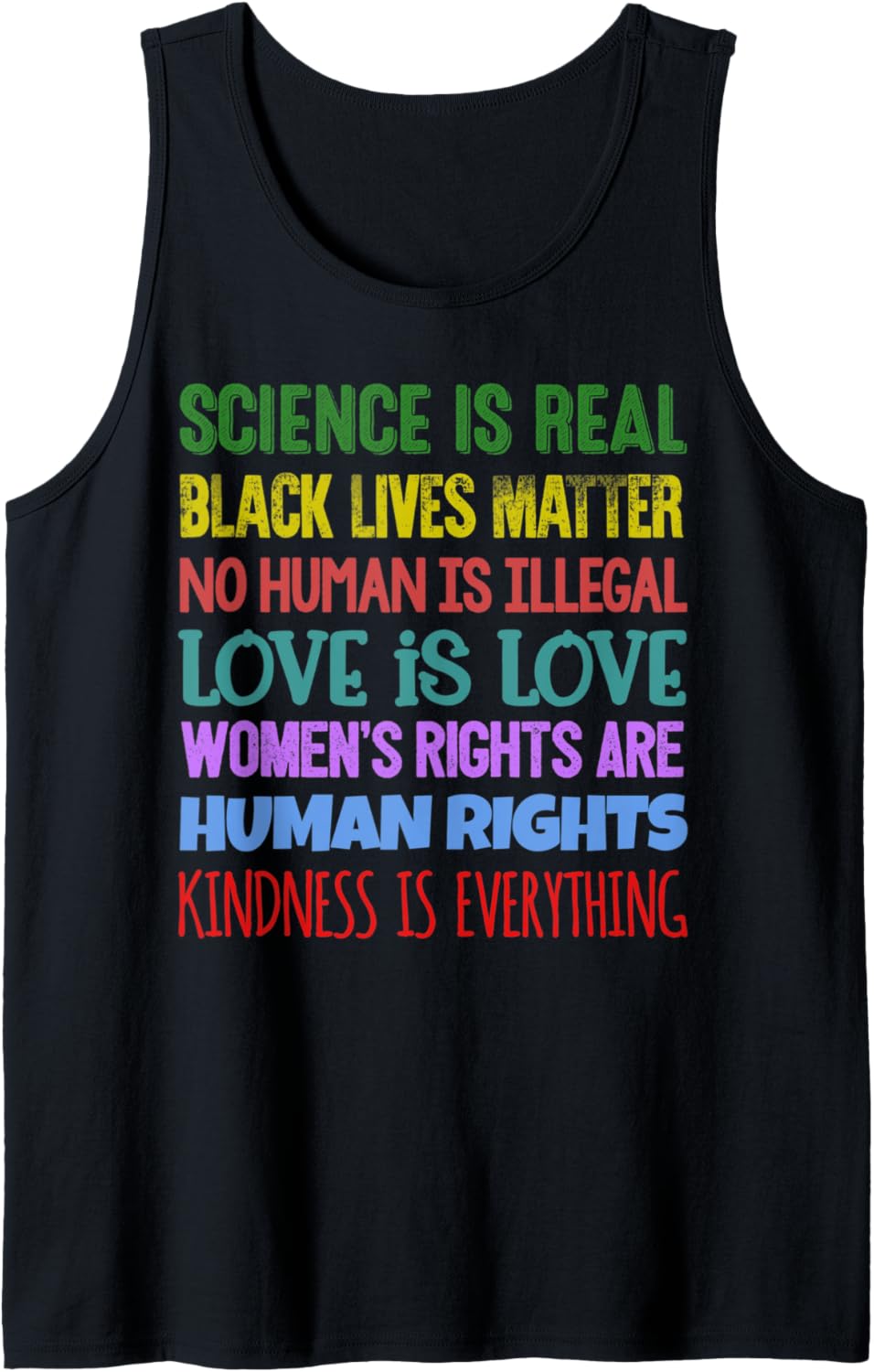 Activist Equality Social Justice Quote Slogan Science Gift Tank Top