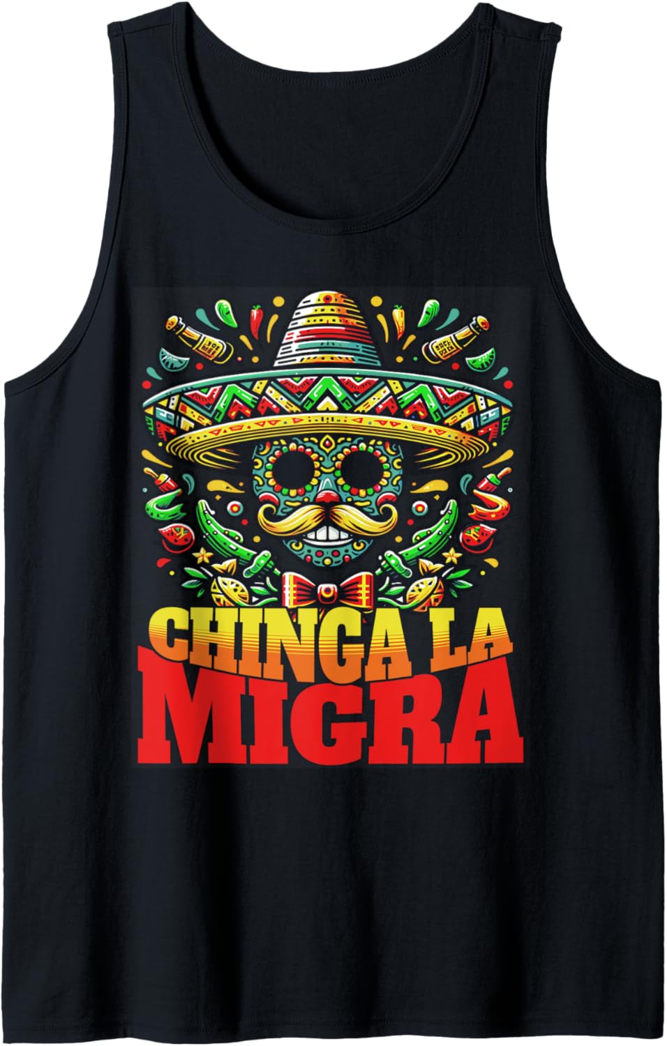 Chinga La Migra Pro Immigration Human Rights Tank Top