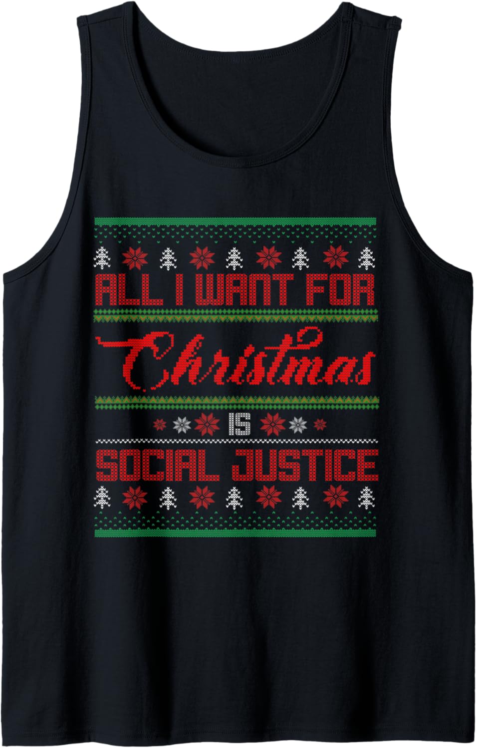 Christmas Social Justice Human Rights Equality Activist Tank Top
